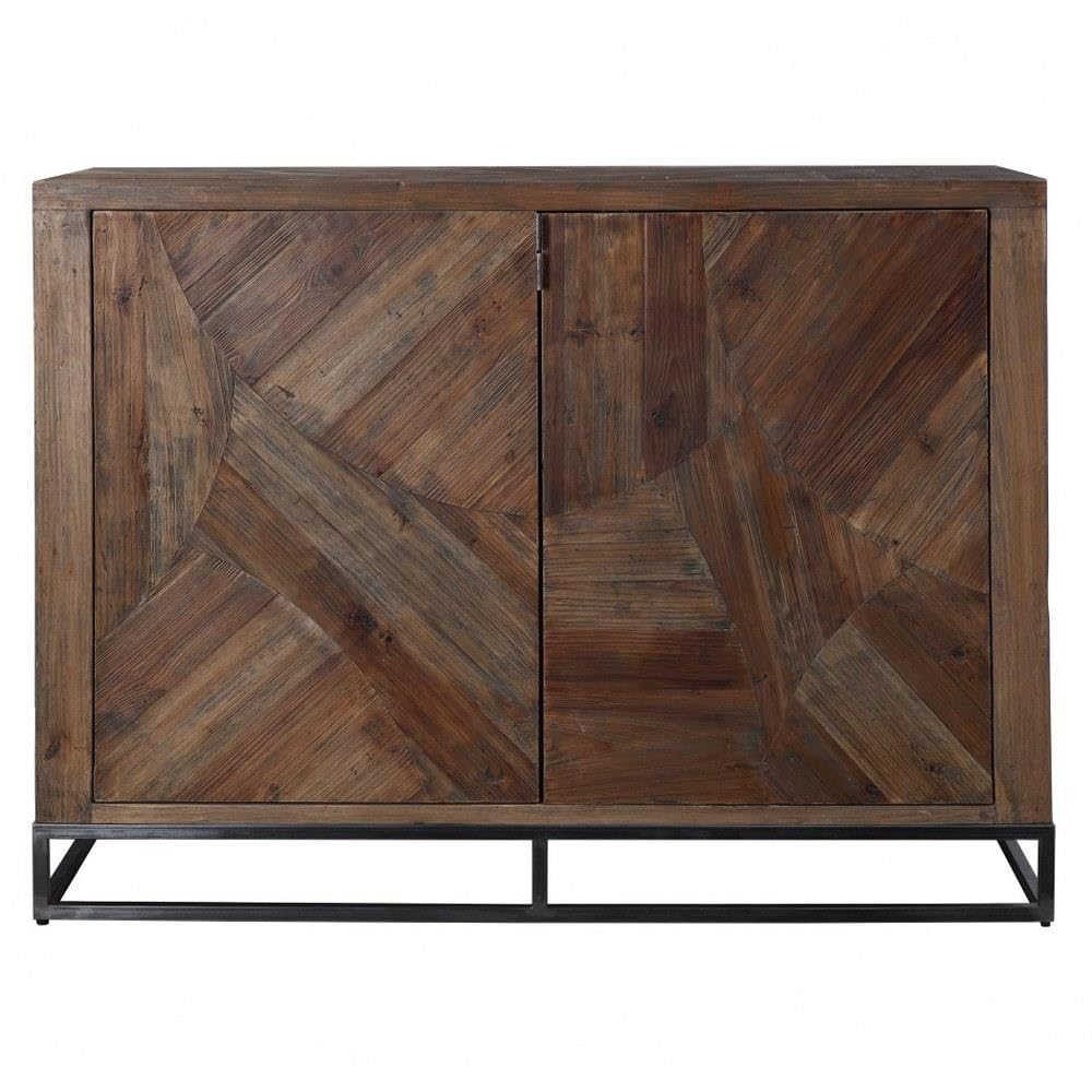 52 Inch 2 Door Storage Cabinet with Adjustable Shelves - Modern Home & Office Organization Solution for Bedroom, Living Room or Garage Storage
