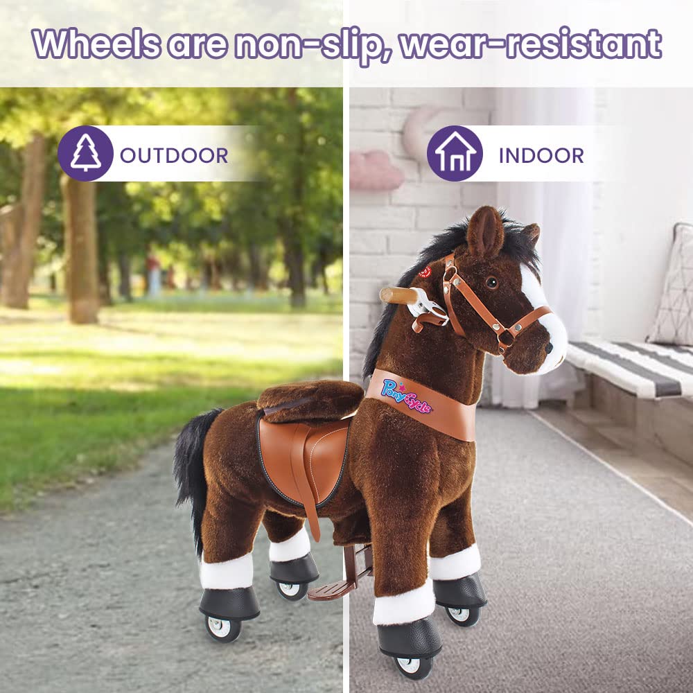 PonyCycle Ride-On Horse Toy for Kids Ages 4-8 | Large 36