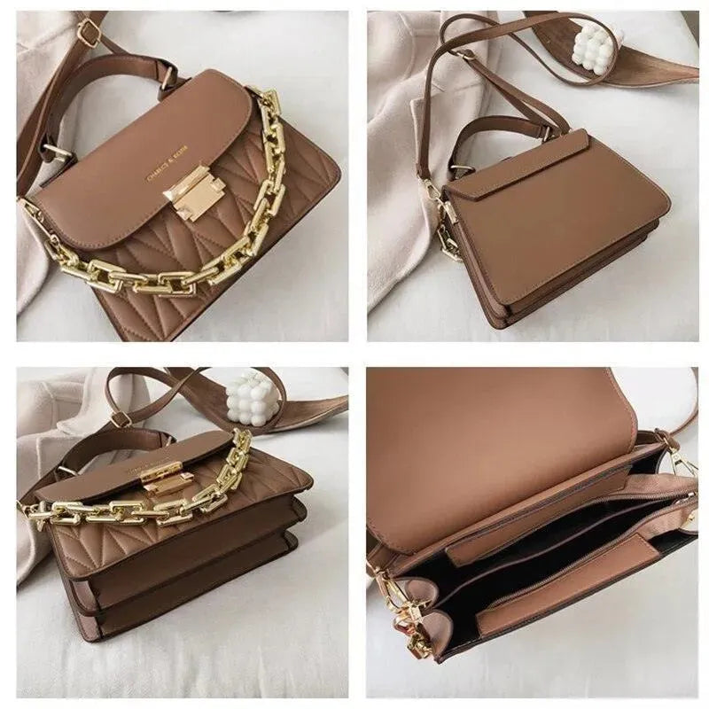 Stylish Women's Chained Leather Handbag Crossbody Purse - Perfect for Date Night, Parties & Everyday Use
