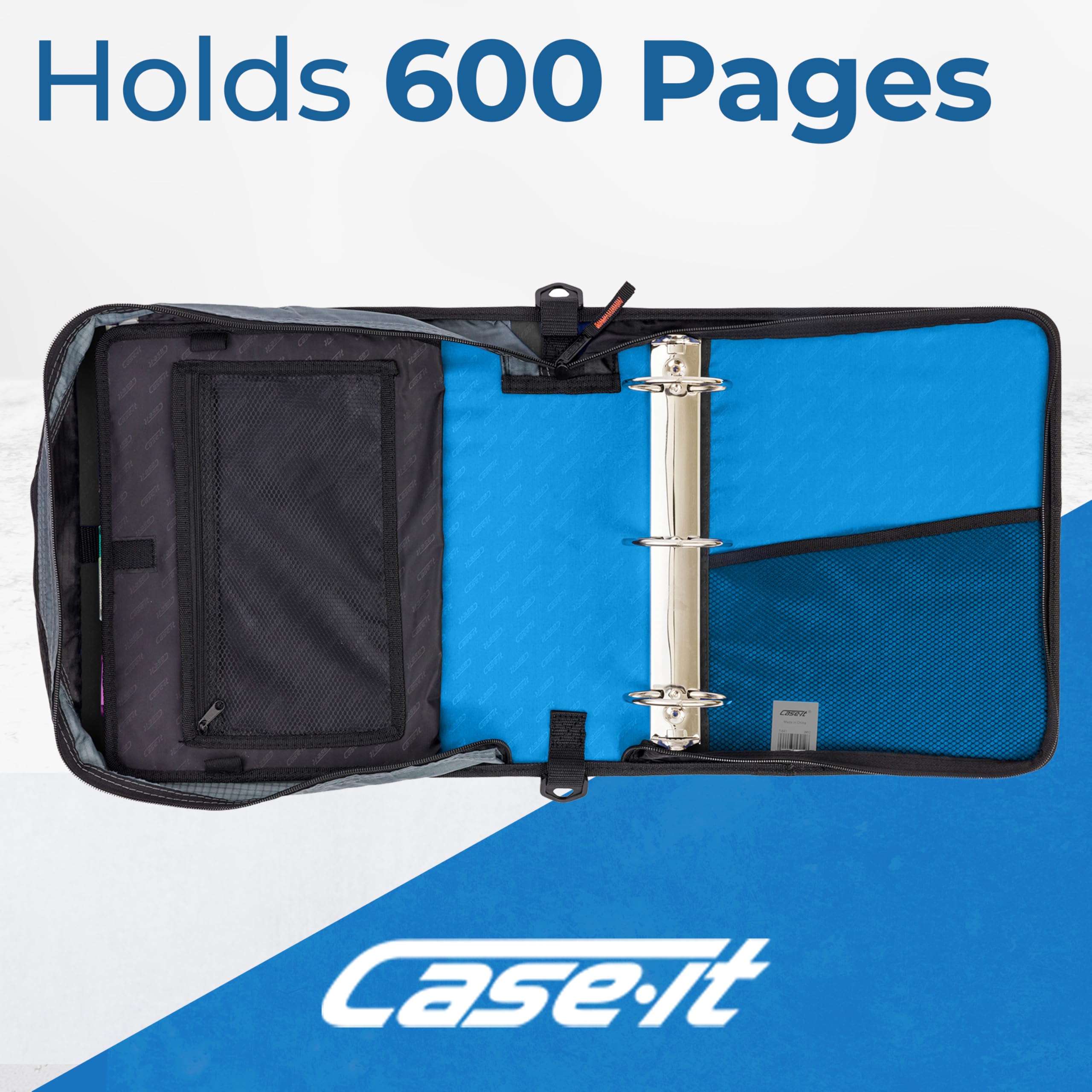 Case-it Mighty Zip Tab Zipper Binder - 3