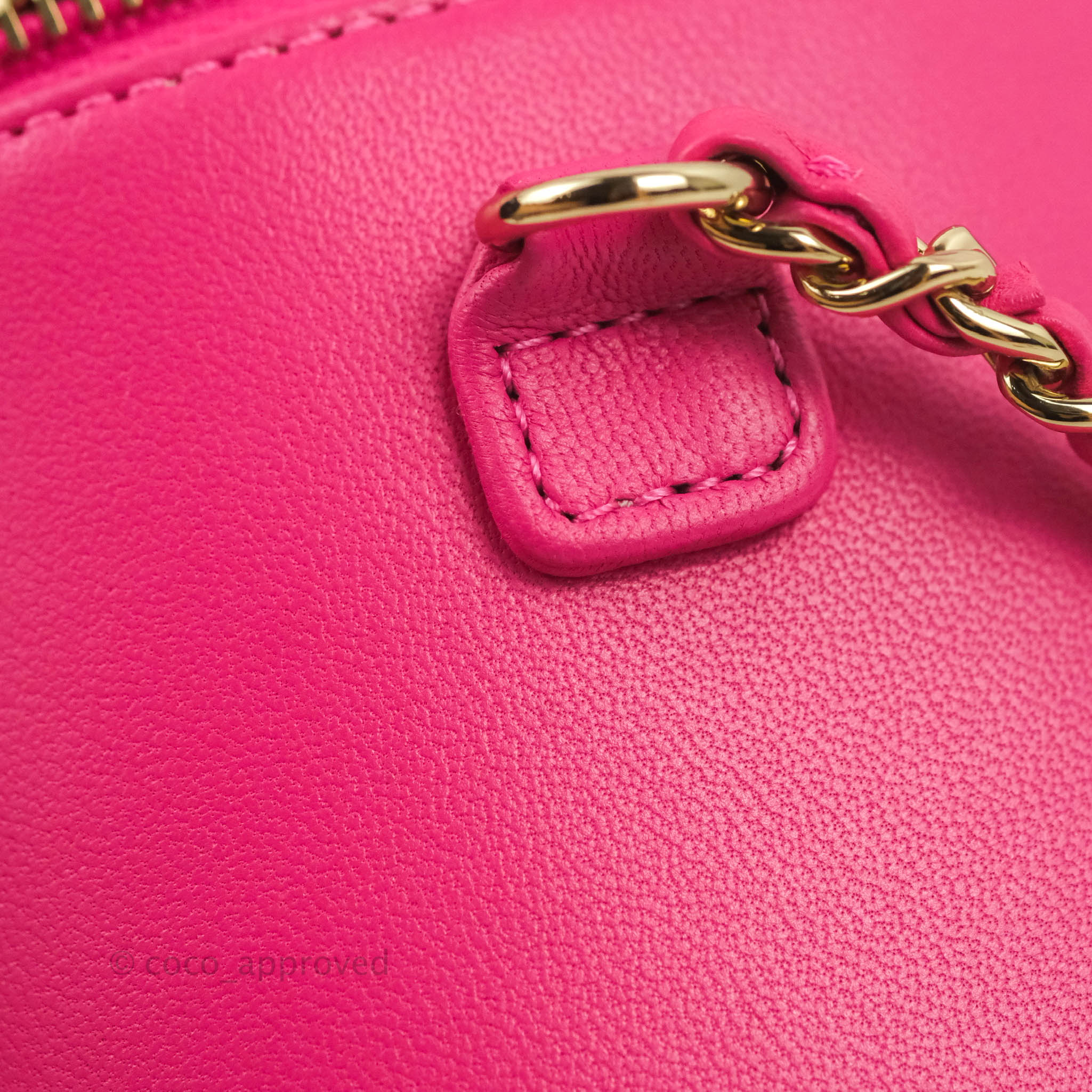 Chanel CC Mania Vanity Case in Pink Lambskin with Gold Hardware - Luxury Crossbody Bag for Women, Perfect for Parties, Dates & Evening Events