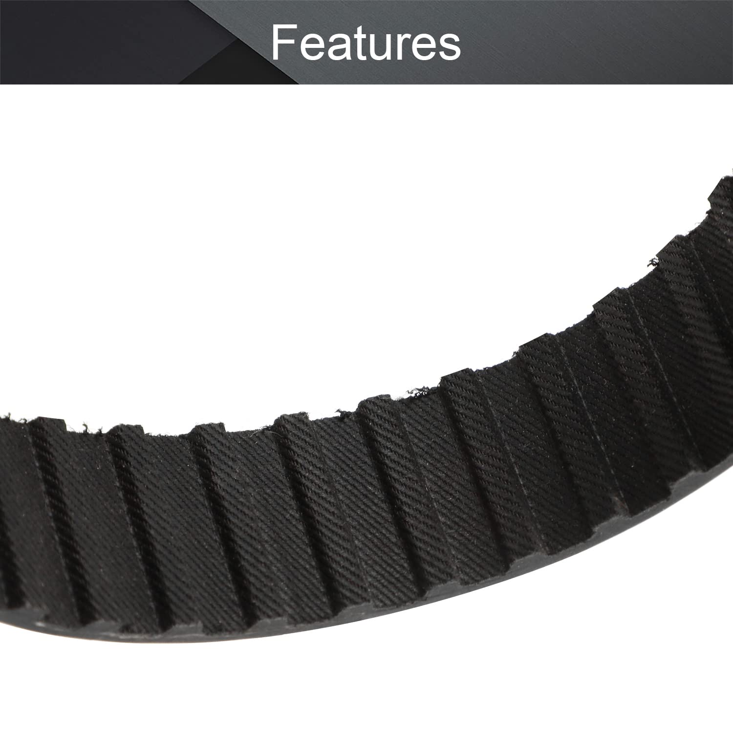 Fielect 29 Teeth 20mm Width Black Cogged Rubber Timing Belt - Industrial Drive Belt with 9.5mm Pitch (109L) for Synchronous Pulley Wheels - Perfect for CNC Machines, 3D Printers, and Industrial Equipment