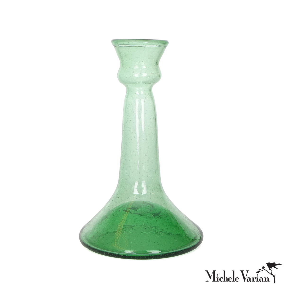 Elegant Green Glass Candle Holder for Home Decor - Perfect for Weddings, Parties & Romantic Dinners