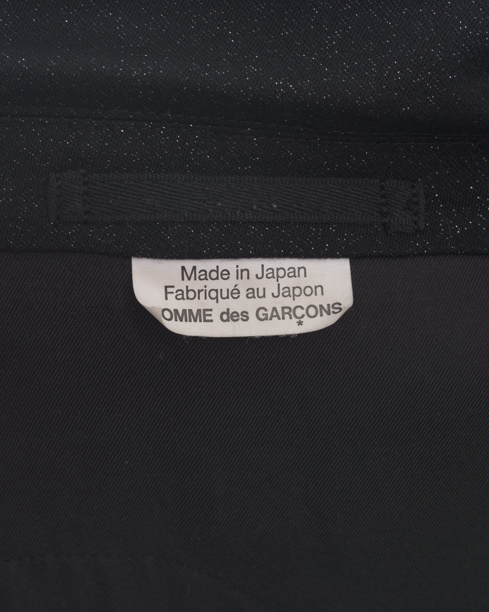 Comme des Garcons Homme Plus Black Shimmer Jacket for Men - Stylish Designer Coat for Night Out & Special Occasions