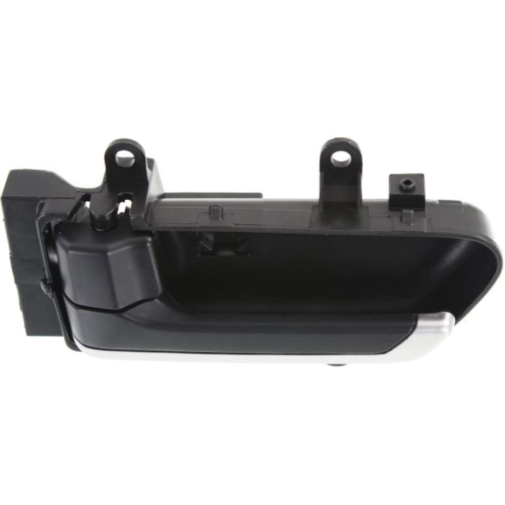 Infiniti FX45 Interior Door Handle Front or Rear - Driver Side Black (2003) with Door Lock Button | Base Trim | Replacement Part for Car Interior Repair & Maintenance
