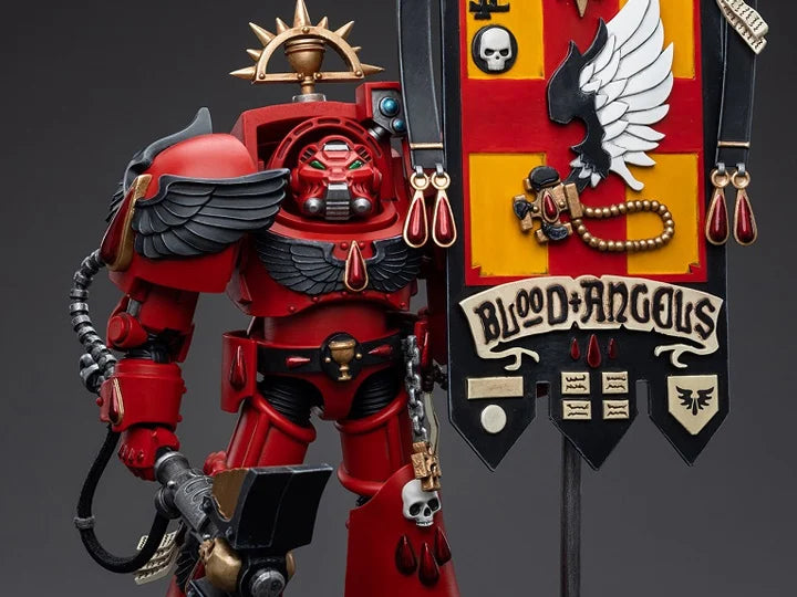 Warhammer 40k Blood Angels Ancient Brother Leonid 1/18 Scale Collectible Miniature - Perfect for Tabletop Gaming, Warhammer 40k Collections & Sci-Fi Decor