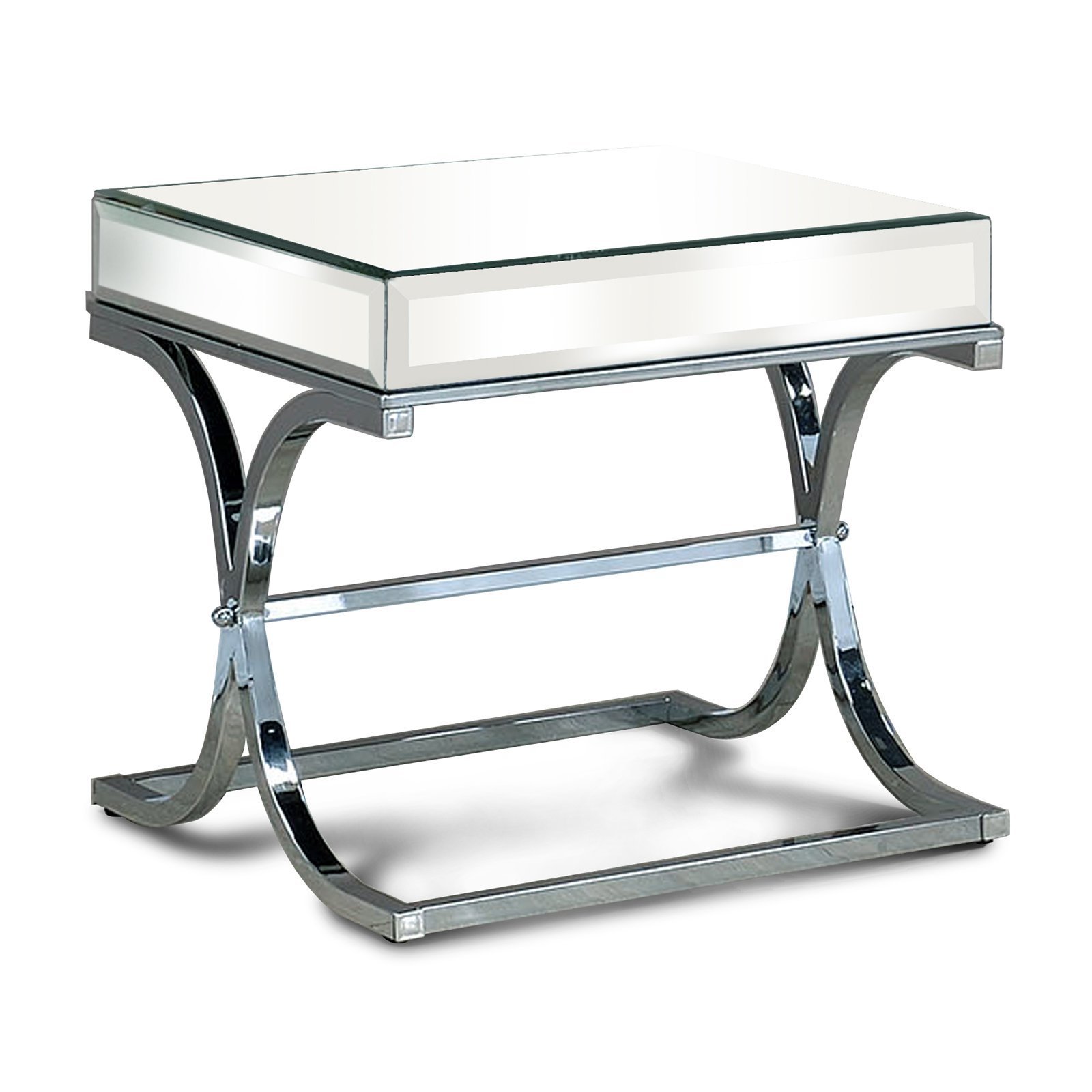 Luxy Modern Chrome Coffee Table Set for Living Room - Stylish & Durable Home Decor for Small Spaces, Apartments & Lounge Areas