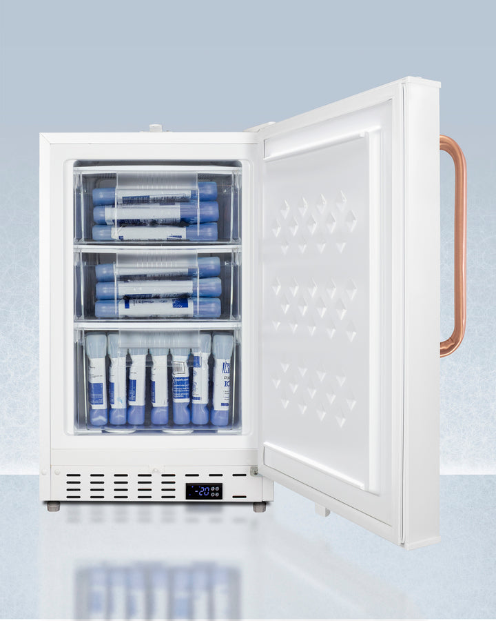 Accucold 20 Inch Wide ADA Compliant Built-In Medical Vaccine Freezer - ADA305AFTBC - Perfect for Hospitals, Pharmacies & Clinics