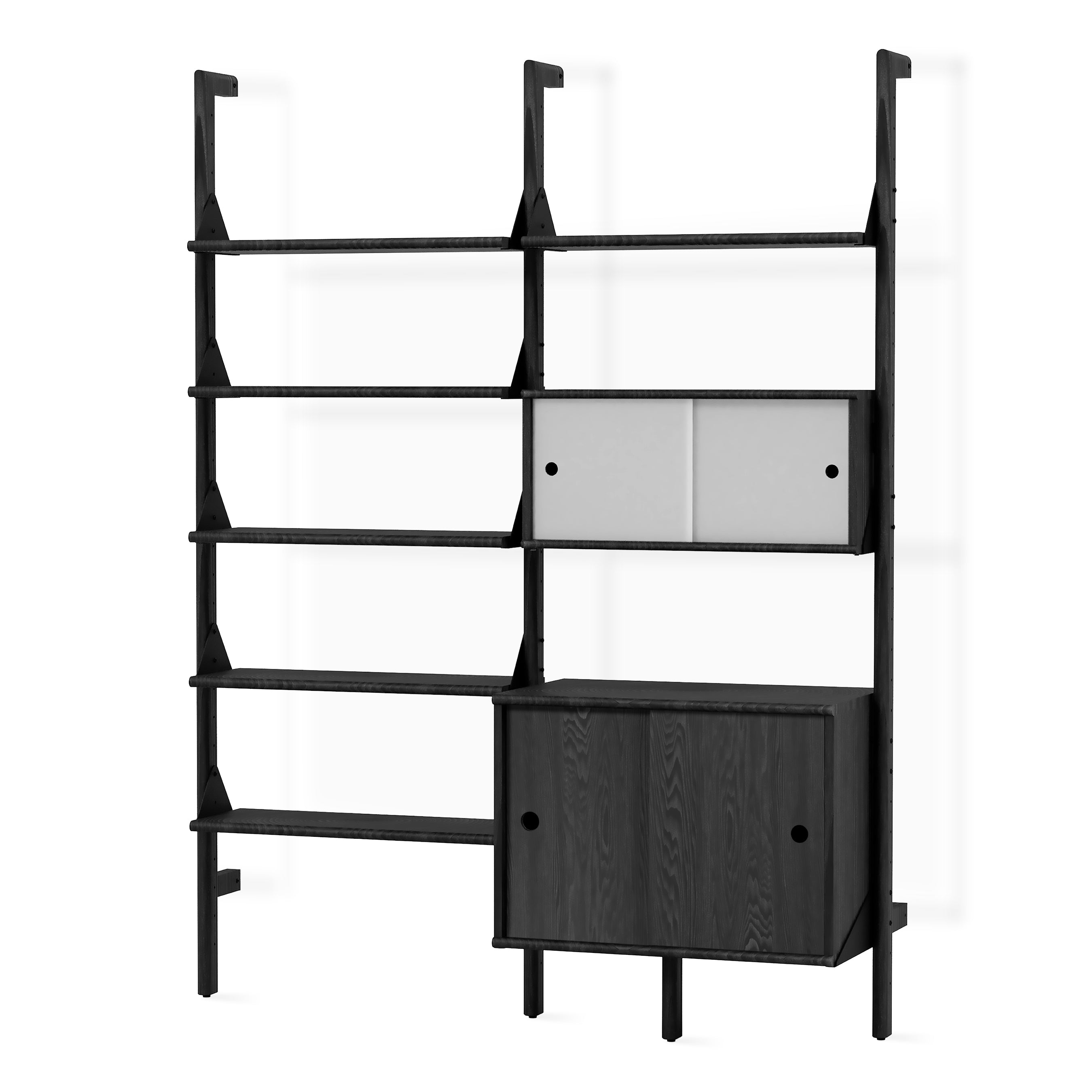 Branch 2-Tier Multi Storage Shelf Unit - Space Saving Organizer for Bedroom, Office & Living Room