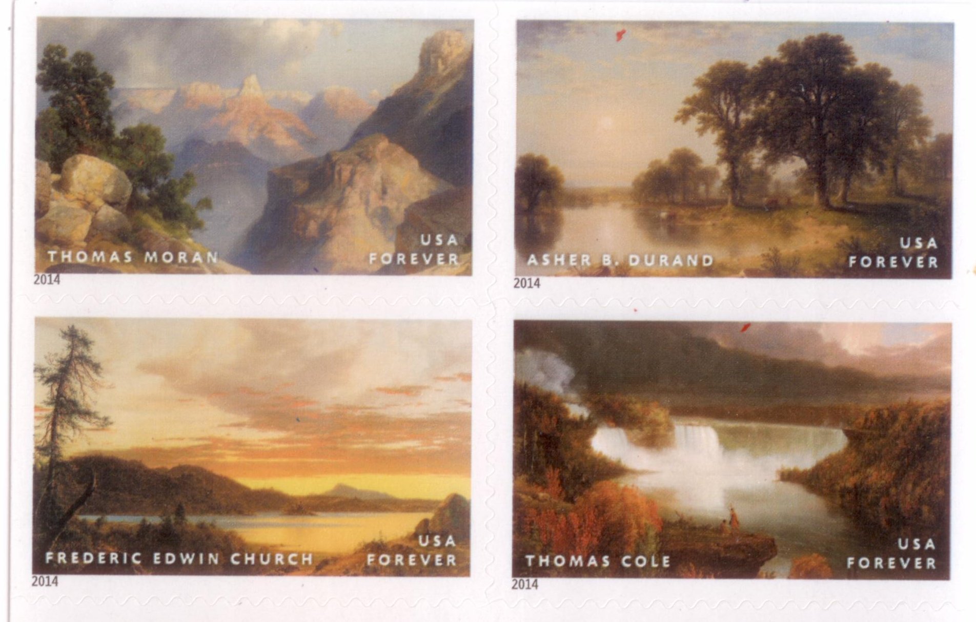 USPS Hudson River School Forever Stamps Booklet of 20 - Collectible Postage Stamps for Mailing, Scrapbooking & Philately