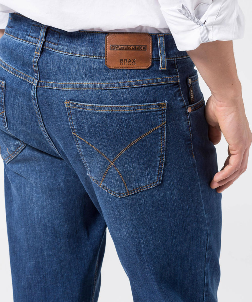 BRAX Regular Blue 5 Pocket Jeans for Men - Classic Fit Denim Pants with Comfortable Stretch | Perfect for Casual Wear, Office & Everyday Outfits