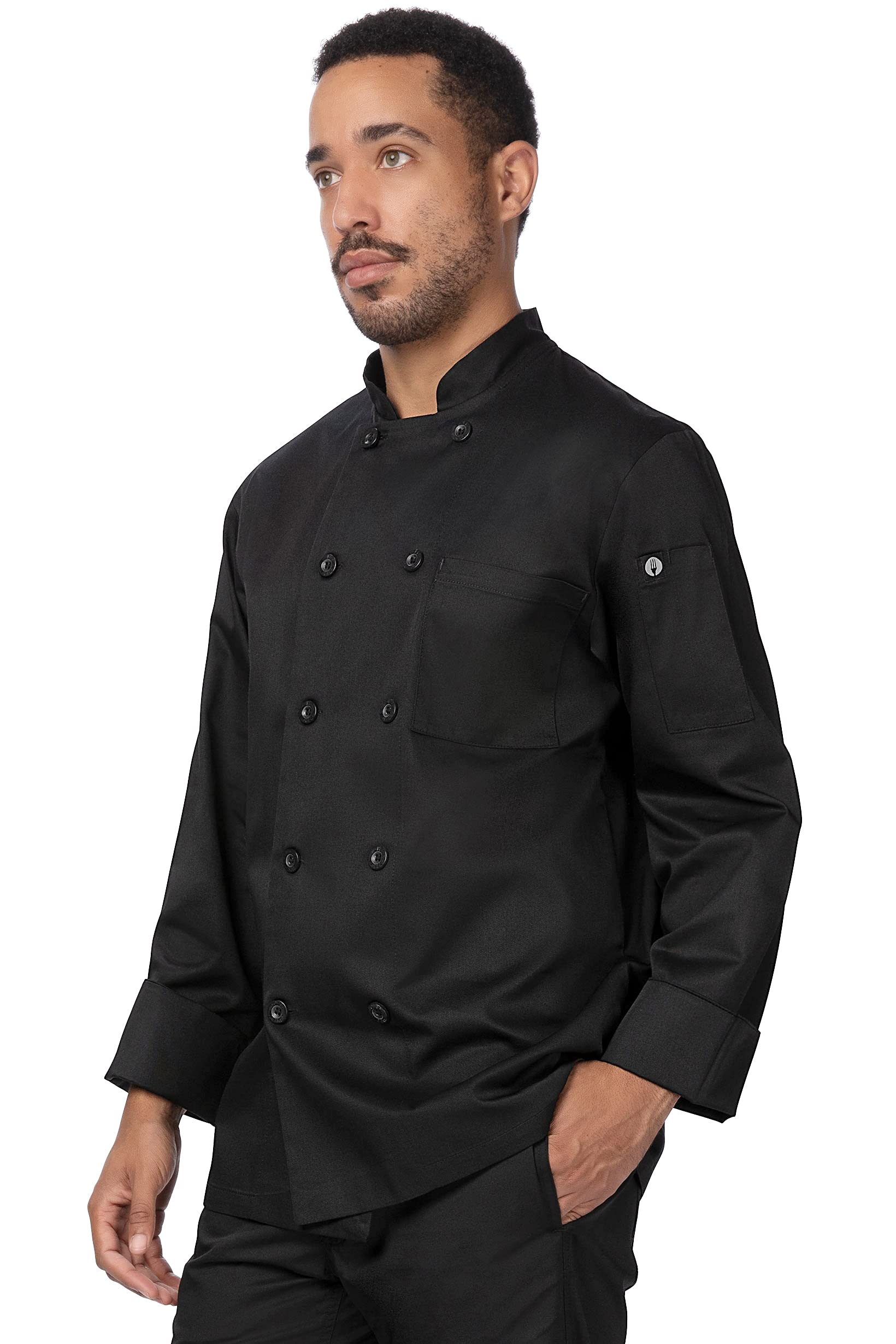 Chef Works Unisex Sustainable Le Mans Chef Coat - Professional Kitchen Apparel for Chefs & Culinary Students - Perfect for Cooking, Baking & Food Prep