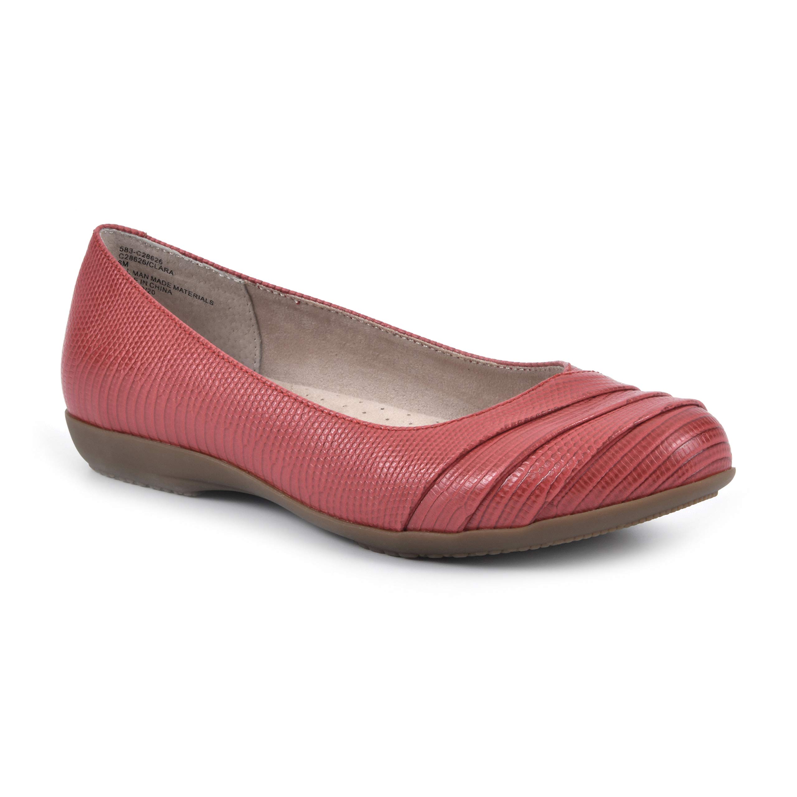 White Mountain Women's Clara Ballet Flat - Comfortable & Stylish for Work & Casual