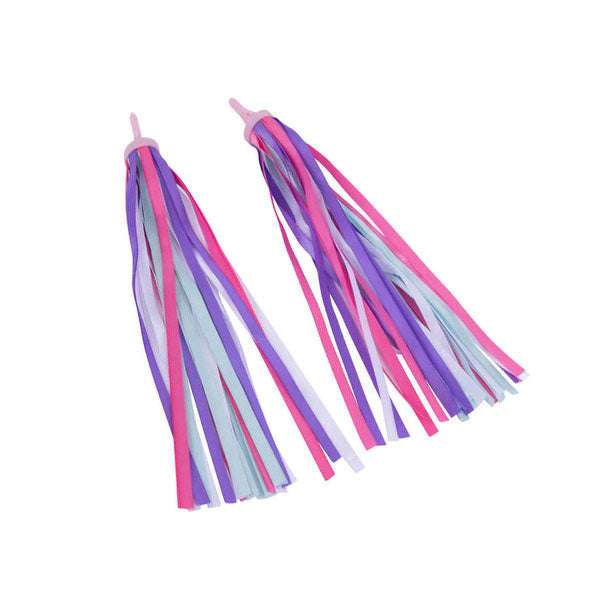 I Glide Scooter Ribbons - Pink & Purple Streamers for Kids' Scooters - Fun Outdoor Play & Birthday Party Decorations