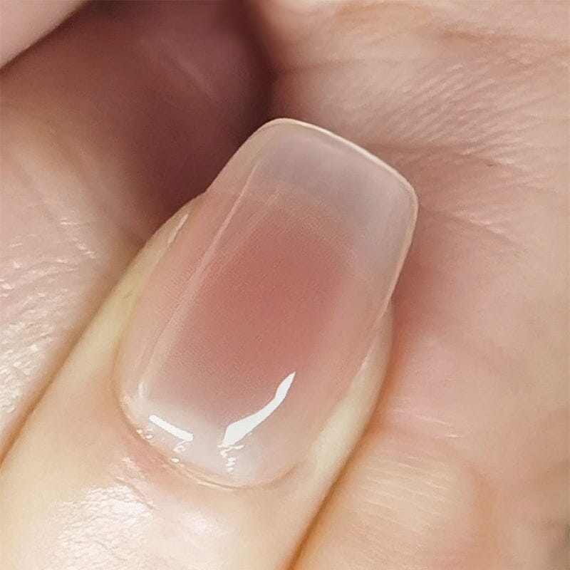 30Pcs Short Square Press on Nails - 15 Sizes Rose Blush False Nail Tips (Style 02) for Daily Wear, Parties & Special Occasions