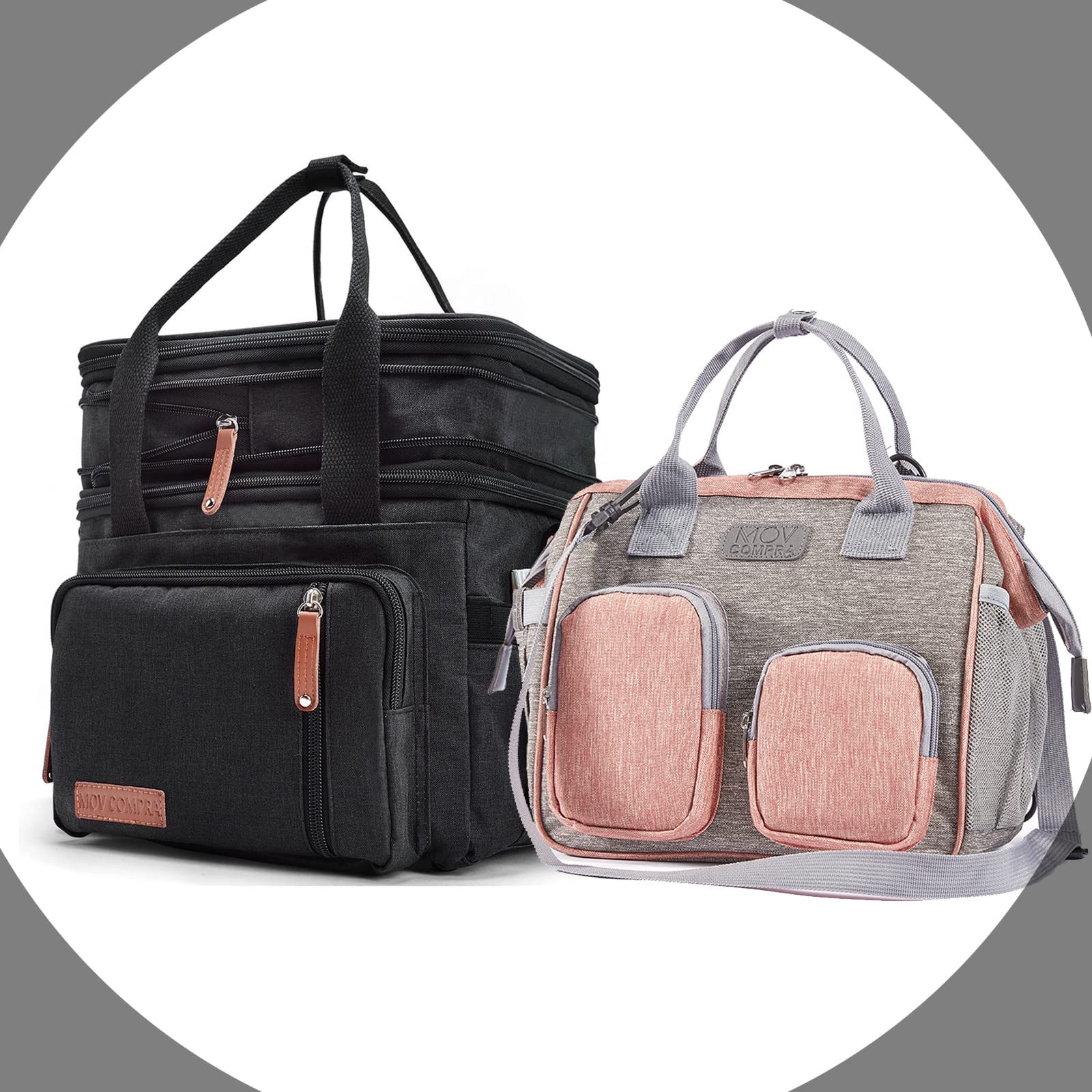 Insulated Lunch Bags for Women - Leakproof Reusable Lunch Tote with Adjustable Shoulder Strap for Office, Work, Picnic & Shopping | Perfect for Meal Prep, Commuting & Outdoor Activities