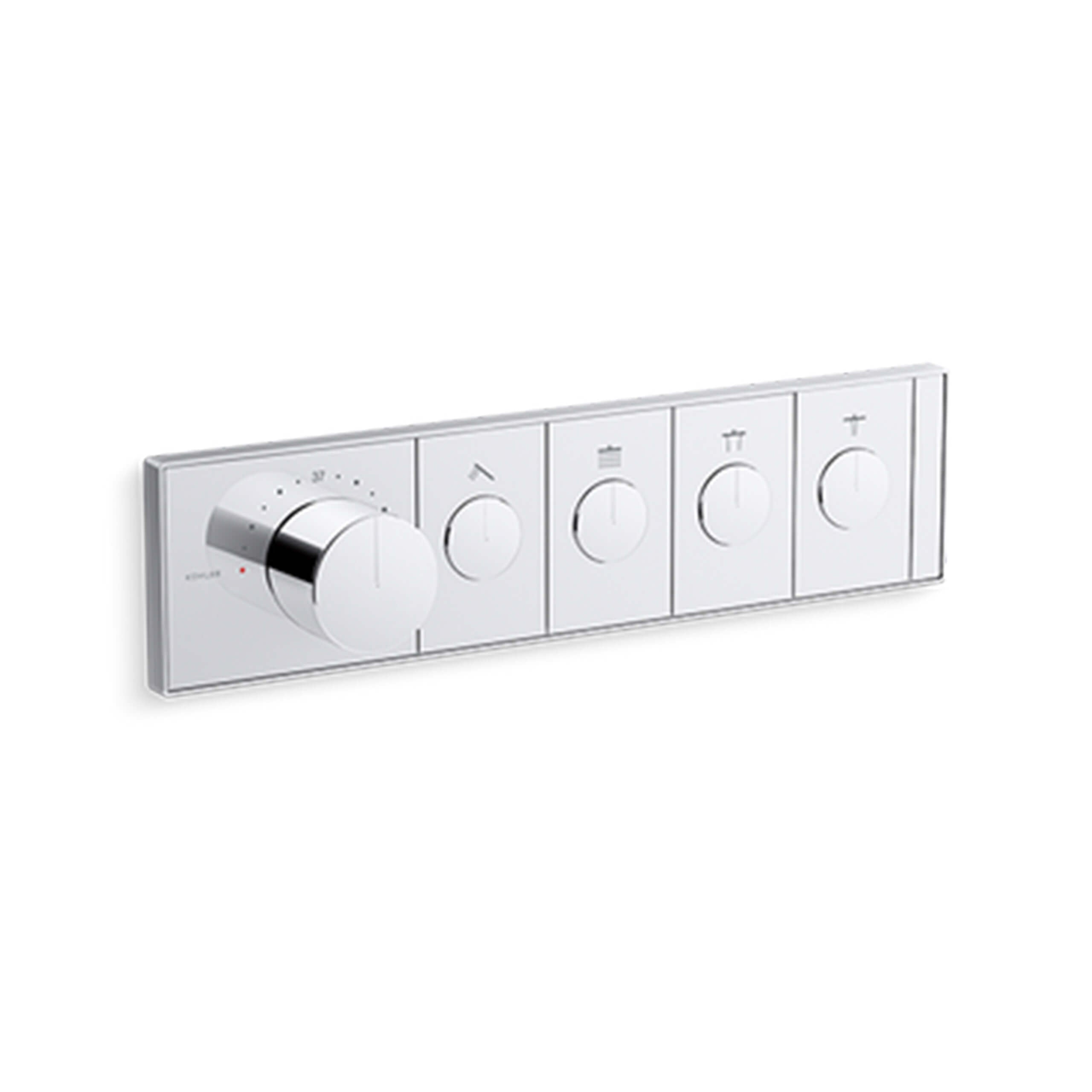 Anthem Recessed Mech Thermostatic Control Valve - 4 Outlet Chrome Shower System for Bathroom Remodeling & Luxury Spa Experience