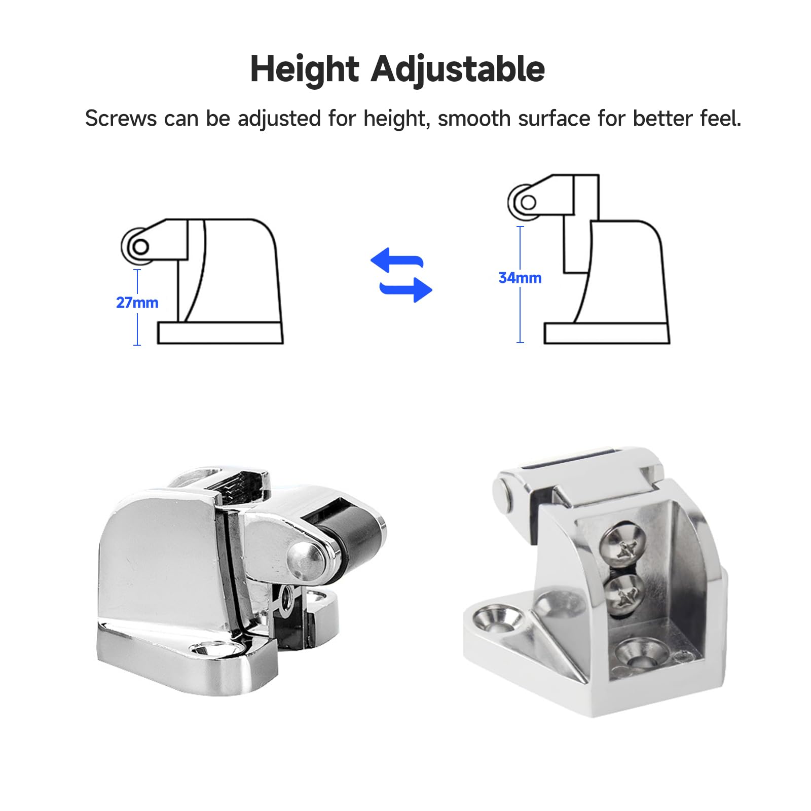 Commercial Walk-in Cooler Freezer Door Handle Latches & Closer Latch Kit - Heavy Duty Replacement Parts for Restaurant, Grocery Store & Food Storage