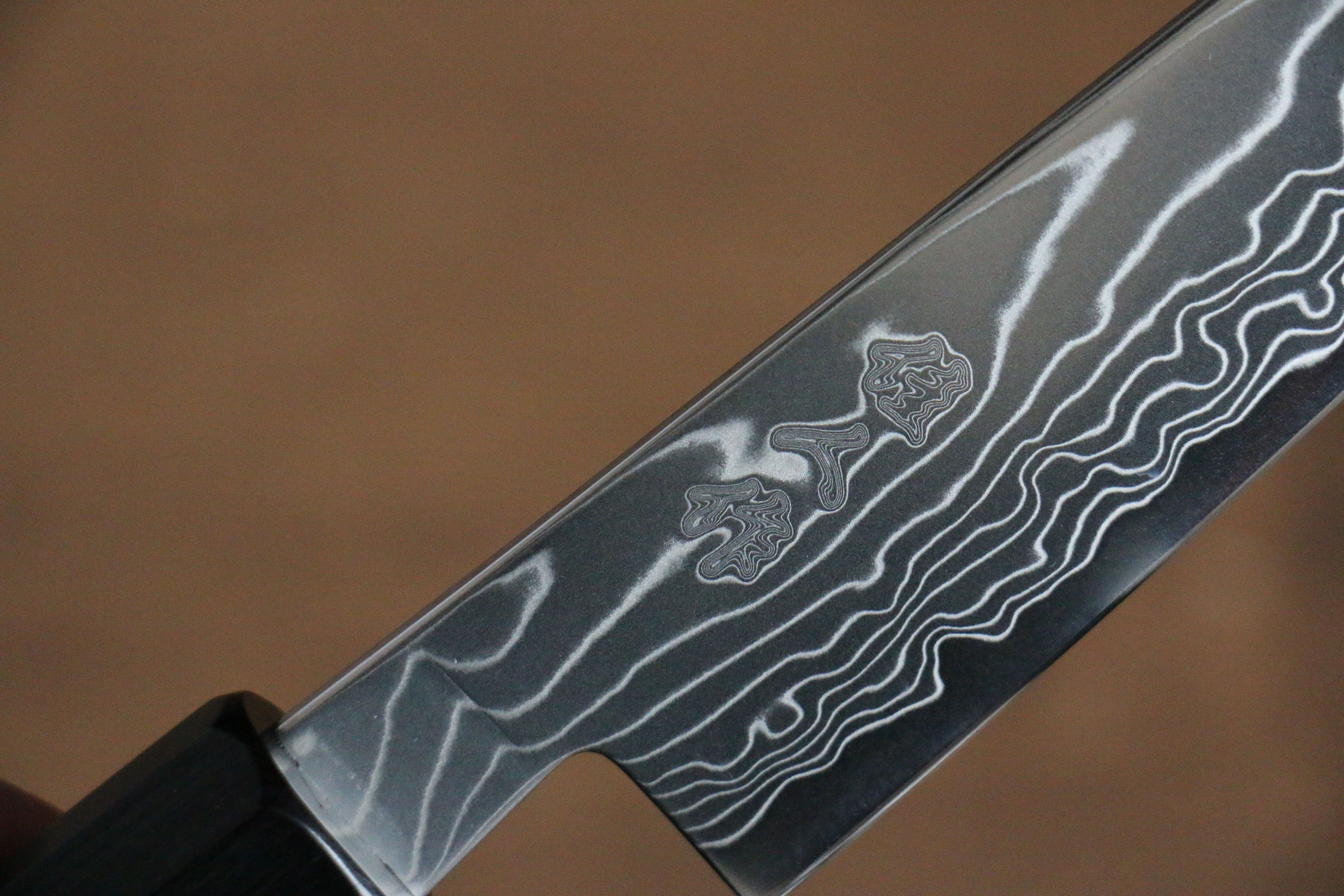 Premium Kajin Cobalt Special Steel Damascus Petty Knife 135mm - Gray Pakka Wood Handle - Japanese Kitchen Utility Knife for Slicing, Peeling & Precision Cutting - Perfect for Chefs & Home Cooking