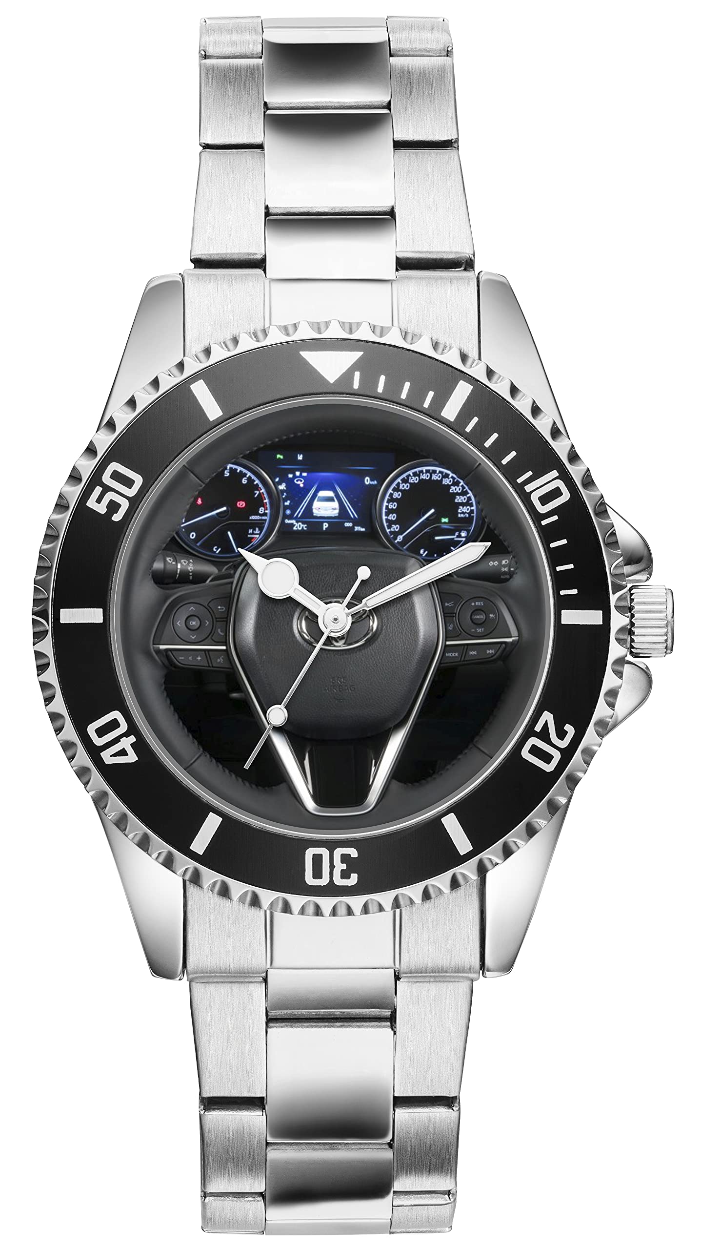 Toyota Camry 2018 Inspired Men's Quartz Analog Wristwatch - Perfect Gift for Car Enthusiasts | Stylish Watch for Driving, Business & Casual Wear
