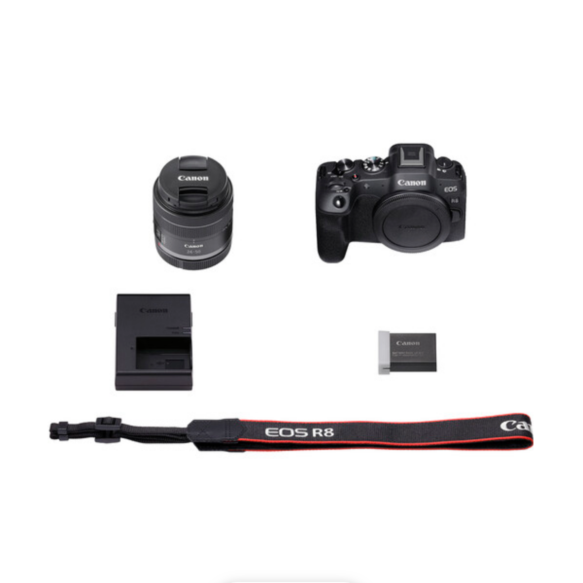 Canon EOS R8 Full Frame Mirrorless Camera with RF 24-50mm f/4.5-6.3 IS STM Lens Kit - Professional Photography, Vlogging & Travel (Black)