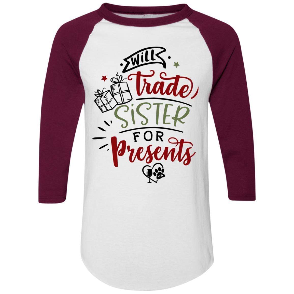 WineyBitches.Co Colorblock Raglan Jersey - Trendy Women's Baseball Tee for Casual Wear, Street Style & Night Out