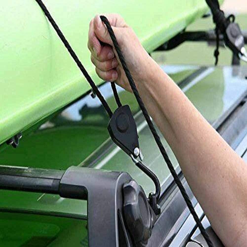 **JSCARLIFE Heavy Duty Kayak Tie Down Straps - 4 Pack (1/4