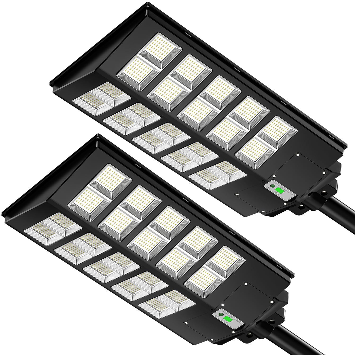 2400W Solar Lights Outdoor Waterproof - 160000LM Motion Sensor Solar Powered Lights with Dusk to Dawn & IP66 Waterproof - Remote Control Solar Street Lights for Yard, Garden, Pathway (2-Pack) - Perfect for Home Security & Landscape Lighting