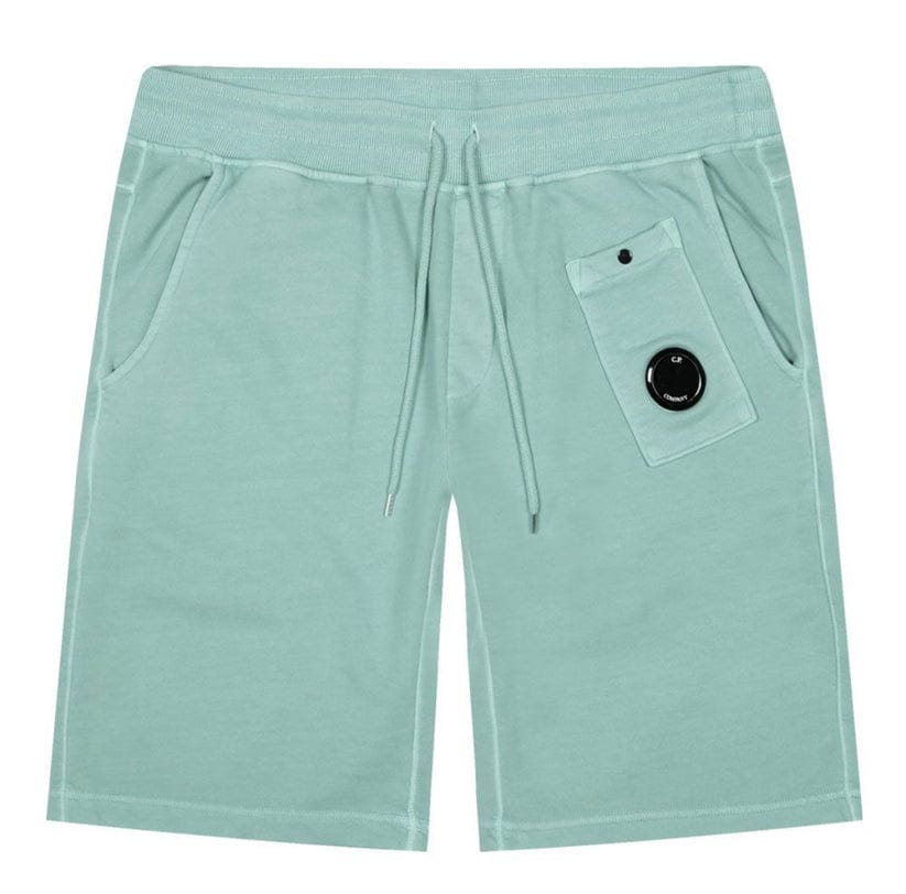 CP Company Brushed Emerized Resist Dyed Lens Shorts - Men's Fashion Cargo Shorts for Casual Wear & Outdoor Activities