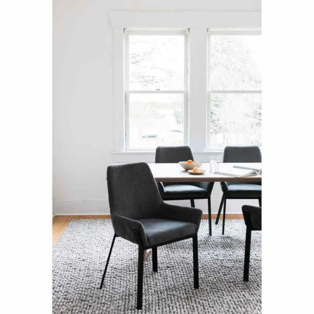 22 Inch Modern Grey Dining Chair Set of 4 - Contemporary Kitchen & Dining Room Furniture for Home & Restaurant Use