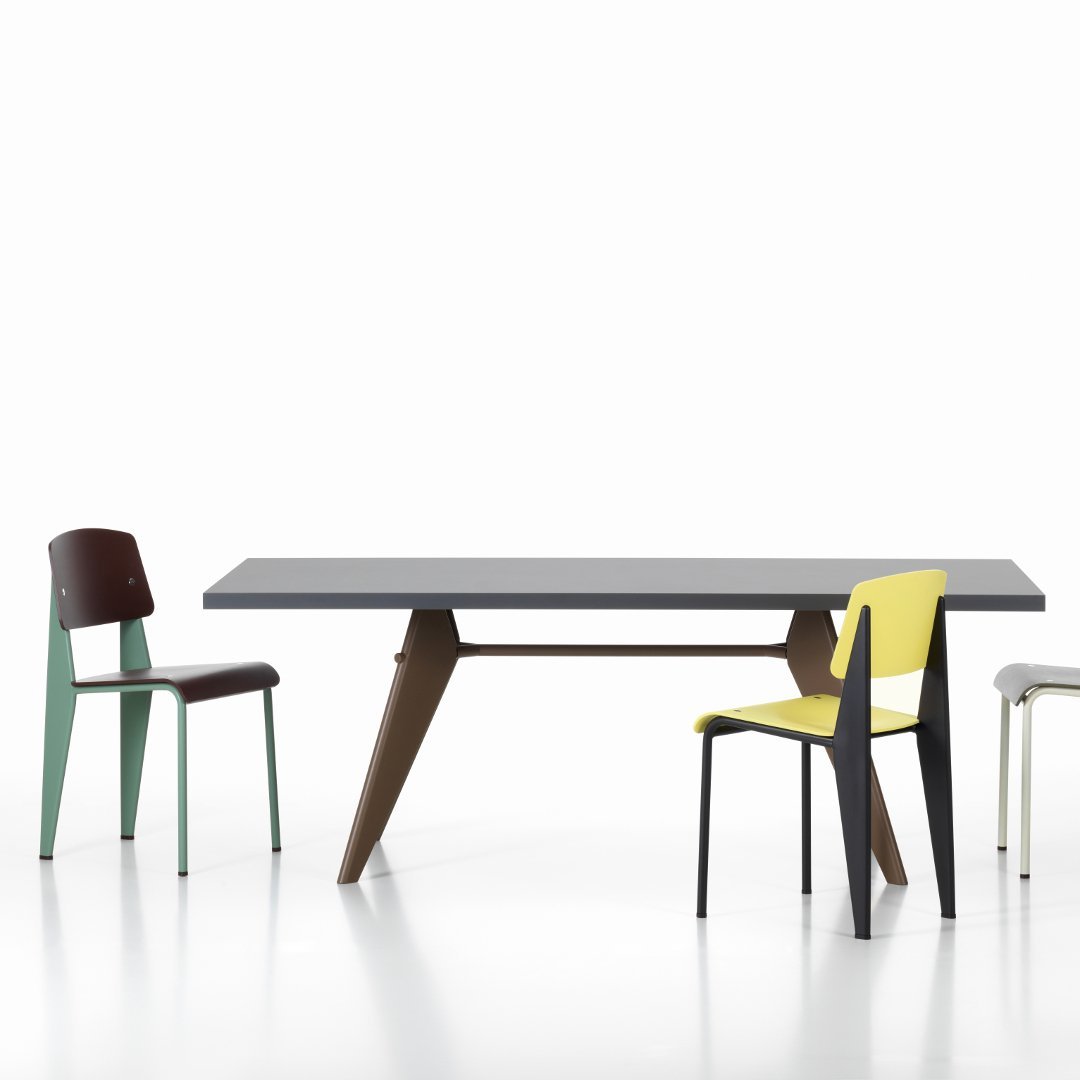 Premium EM Dining Table - High-Pressure Laminate (HPL) Surface - Modern & Durable Kitchen & Dining Room Furniture for Family Gatherings & Dinner Parties