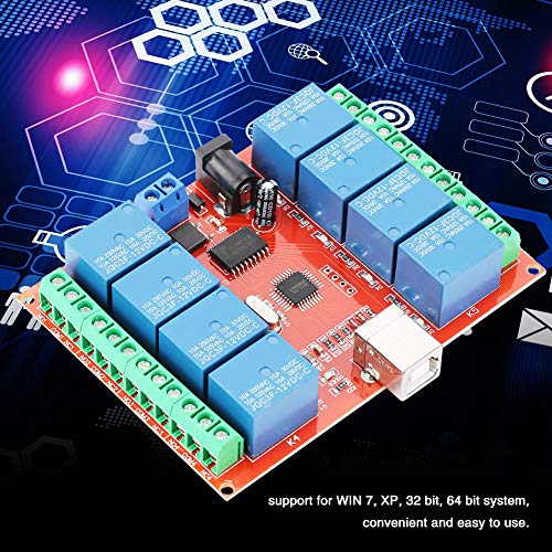 8-Channel 12V Relay Module for Machine Equipment & USB Control