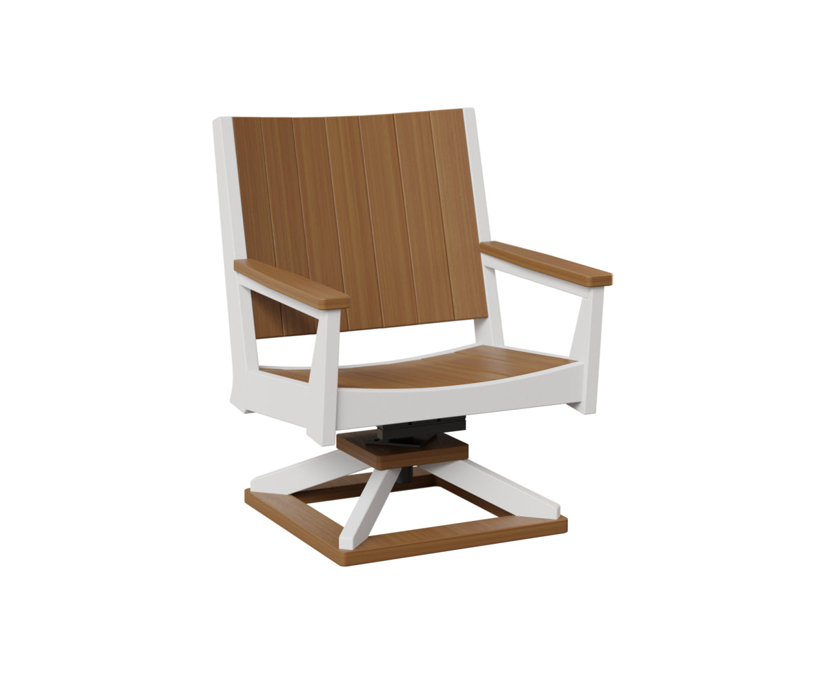 Berlin Gardens Mayhew Chat Swivel Rocker - Outdoor Patio Conversation Chair with Comfortable Cushions for Porch, Deck, or Garden Relaxation
