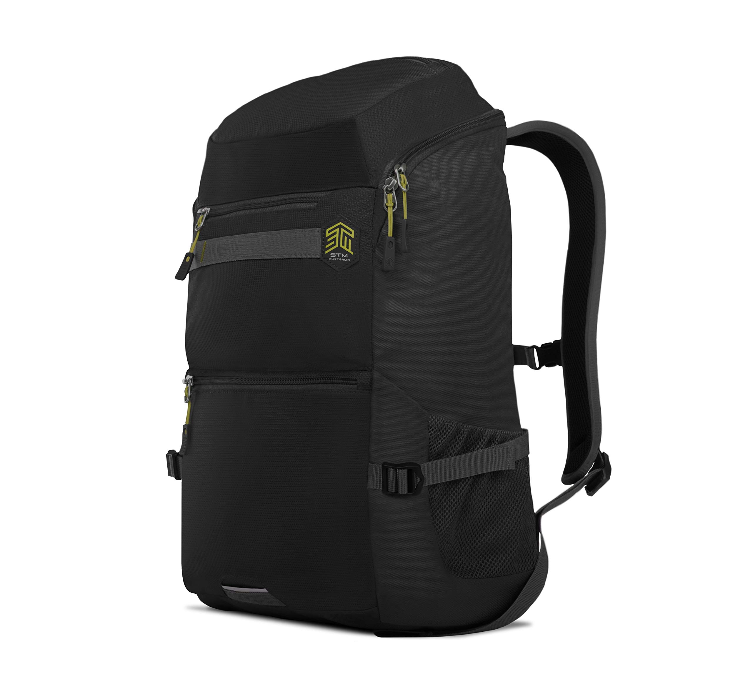 STM Drifter Backpack - Waterproof 15-Inch Laptop & Tablet Bag with Padded Compartment, USB Charging Port & Anti-Theft Design (Black) - Perfect for Work, Travel & College Students