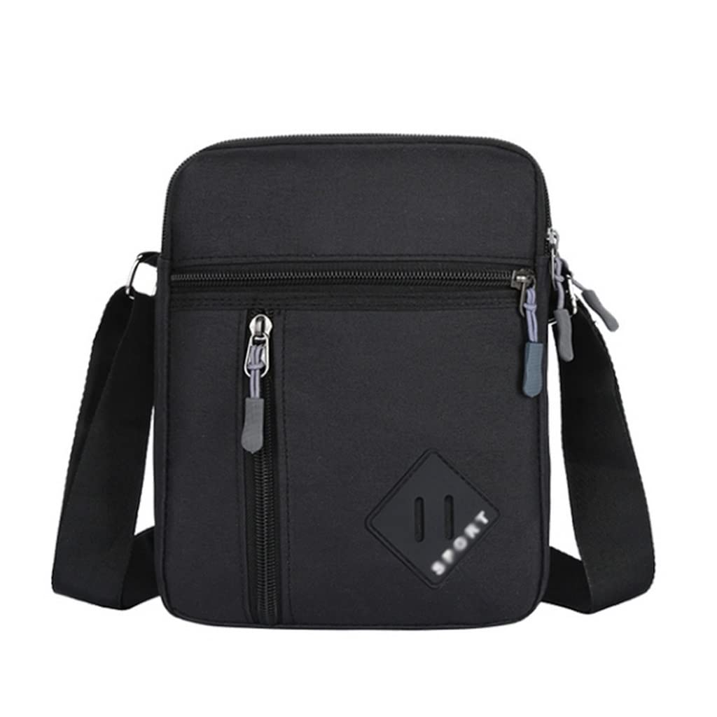 Men's Waterproof Oxford Messenger Bag - Crossbody Shoulder Sling Pack for Work & Business Travel - Compact Size 23x16x7cm - Durable Satchel Purse for Daily Commute, Office & Outdoor Activities (Multiple Colors Available)