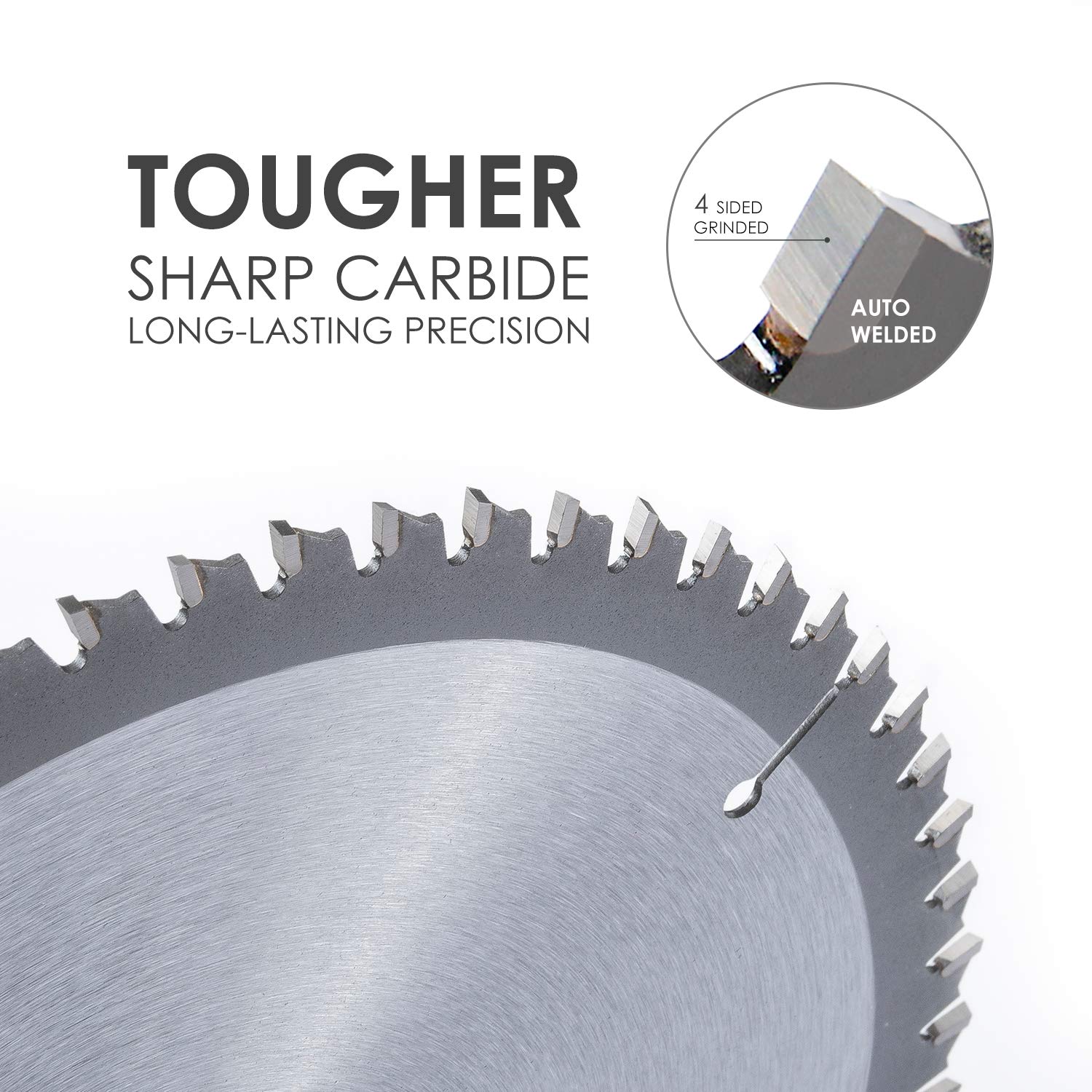 Luckyway 12 Inch 100-Tooth TCT Miter Saw Blade with 1 Inch Arbor - Premium Wood Cutting Circular Saw Blade for Carpentry, DIY Projects & Woodworking