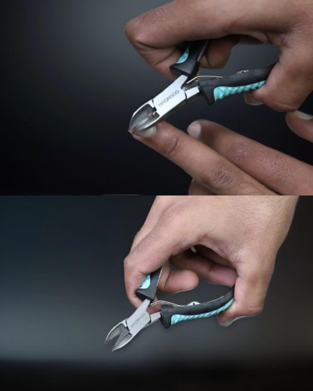 Premium Stainless Steel Toe Nail Clippers - Professional Heavy Duty Nail Cutter for Thick & Ingrown Toenails - Perfect for Pedicures, Foot Care & Diabetic Nail Trimming