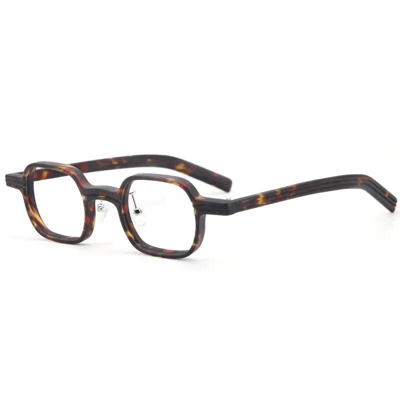 Aror Unisex Full Rim Square Acetate Titanium Eyeglasses 49410 - Stylish & Durable Frames for Men & Women - Perfect for Reading, Work, and Everyday Fashion