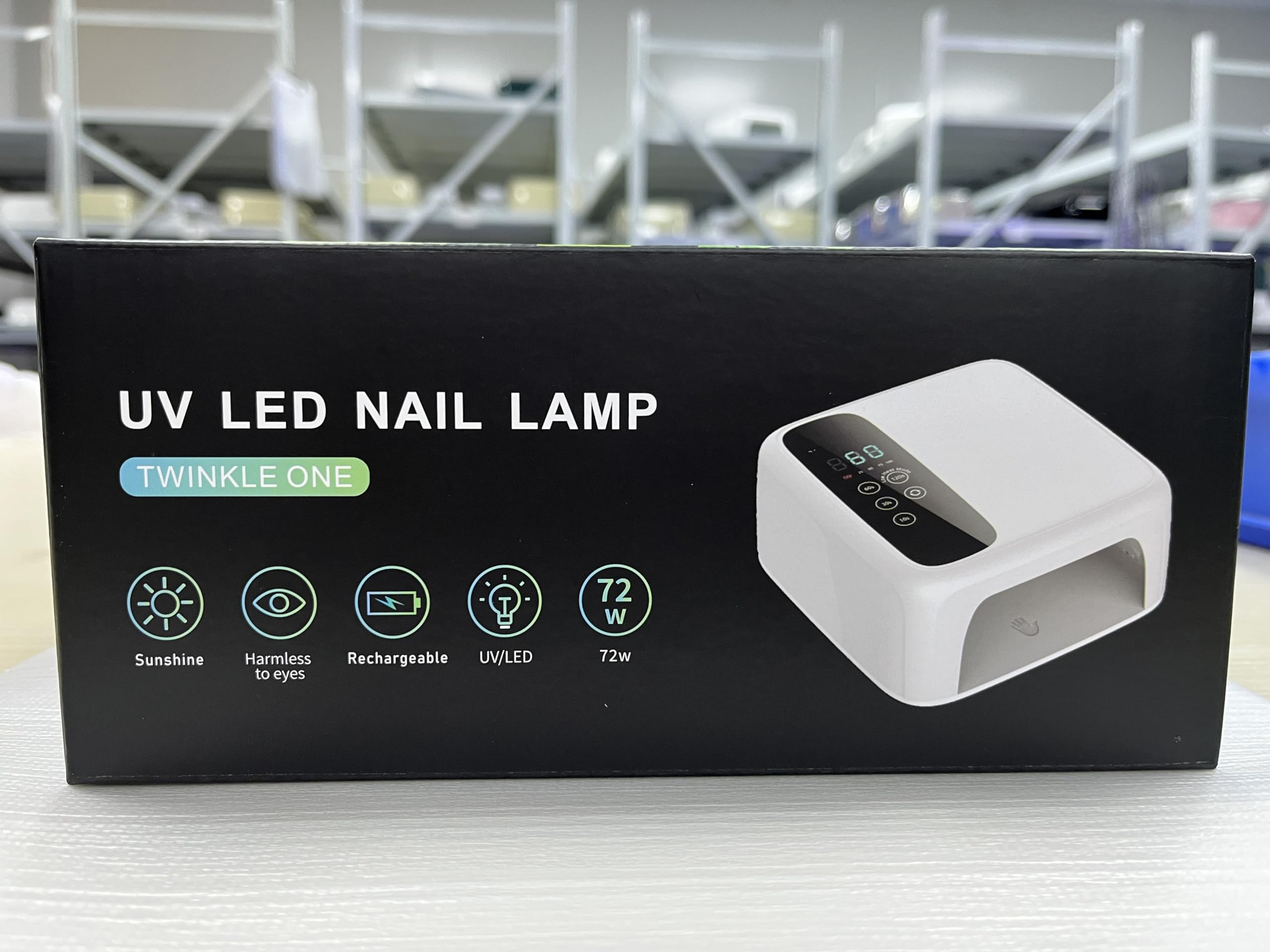 BETE Wireless LED Nail Lamp, 72W Rechargeable UV LED Gel Nail Dryer for Salon & Home Manicure - Perfect for Gel Polish Curing & Nail Art Drying