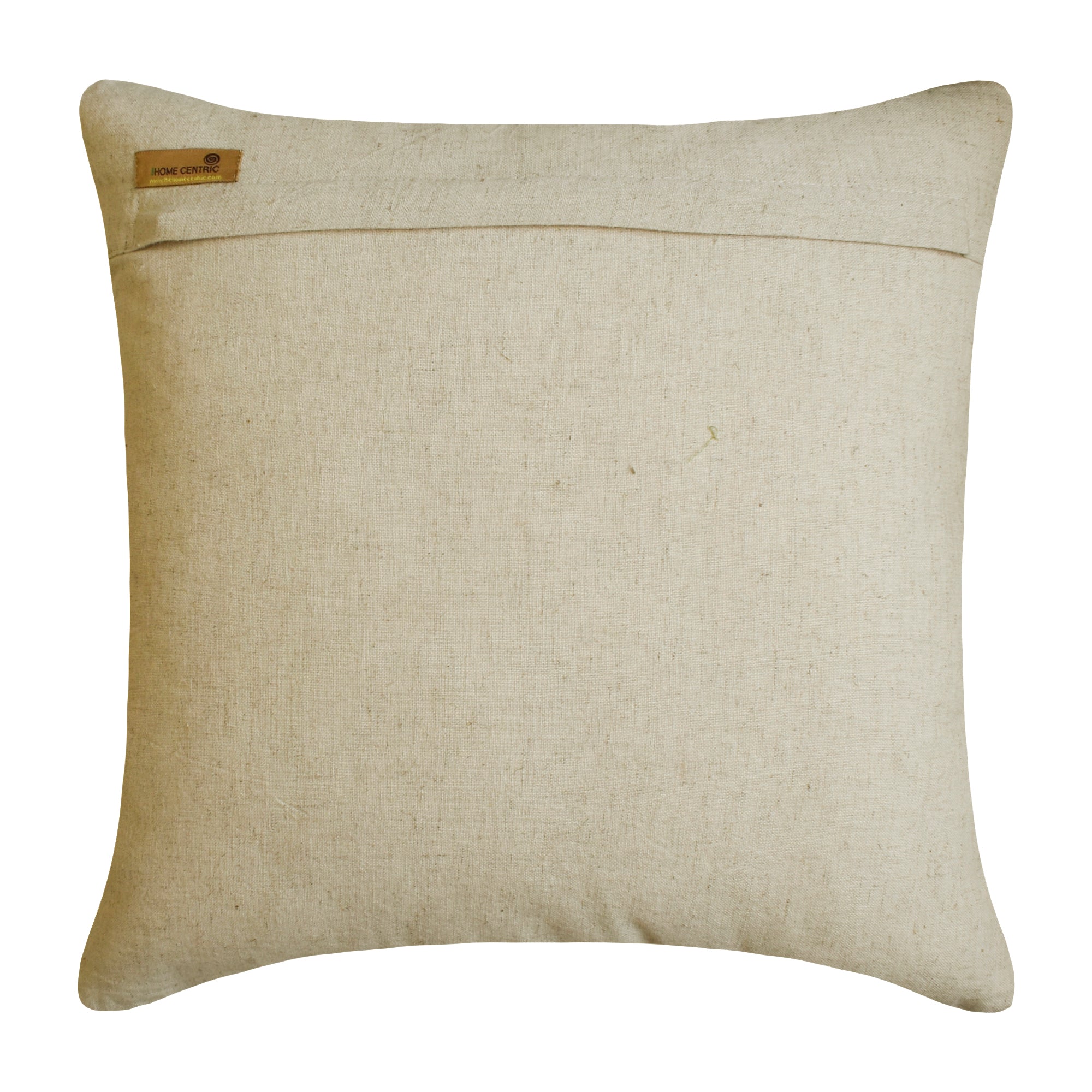 Back To Earth Natural Beige Cotton Linen Throw Pillow Cover - Soft & Breathable Home Decor for Sofa, Bed, Couch - Eco-Friendly Living Room & Bedroom Accent