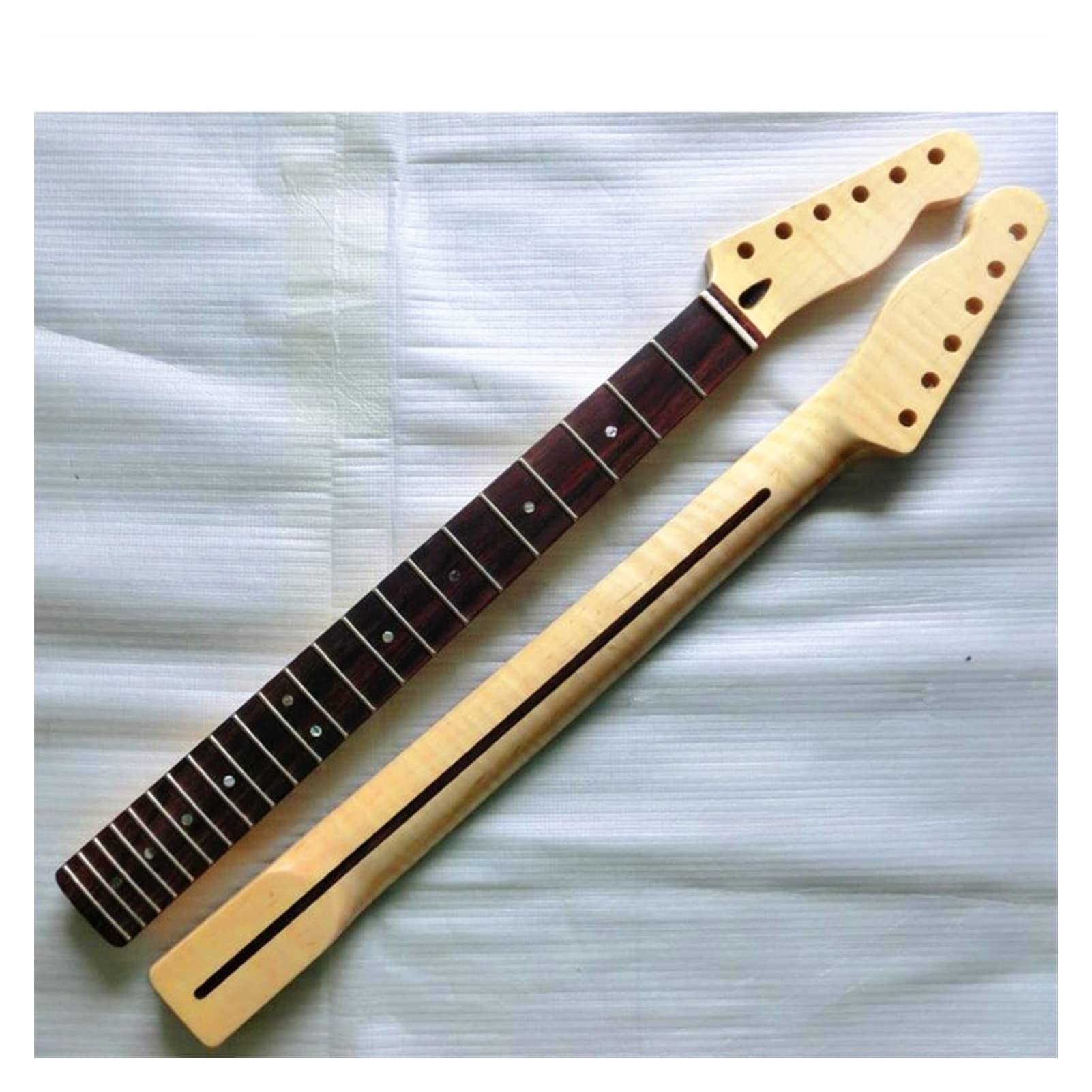 22 Frets Maple Rosewood Fingerboard Electric Guitar Replacement Neck - Perfect for DIY Guitar Repair & Custom Builds | Ideal for Rock, Blues & Metal Performances