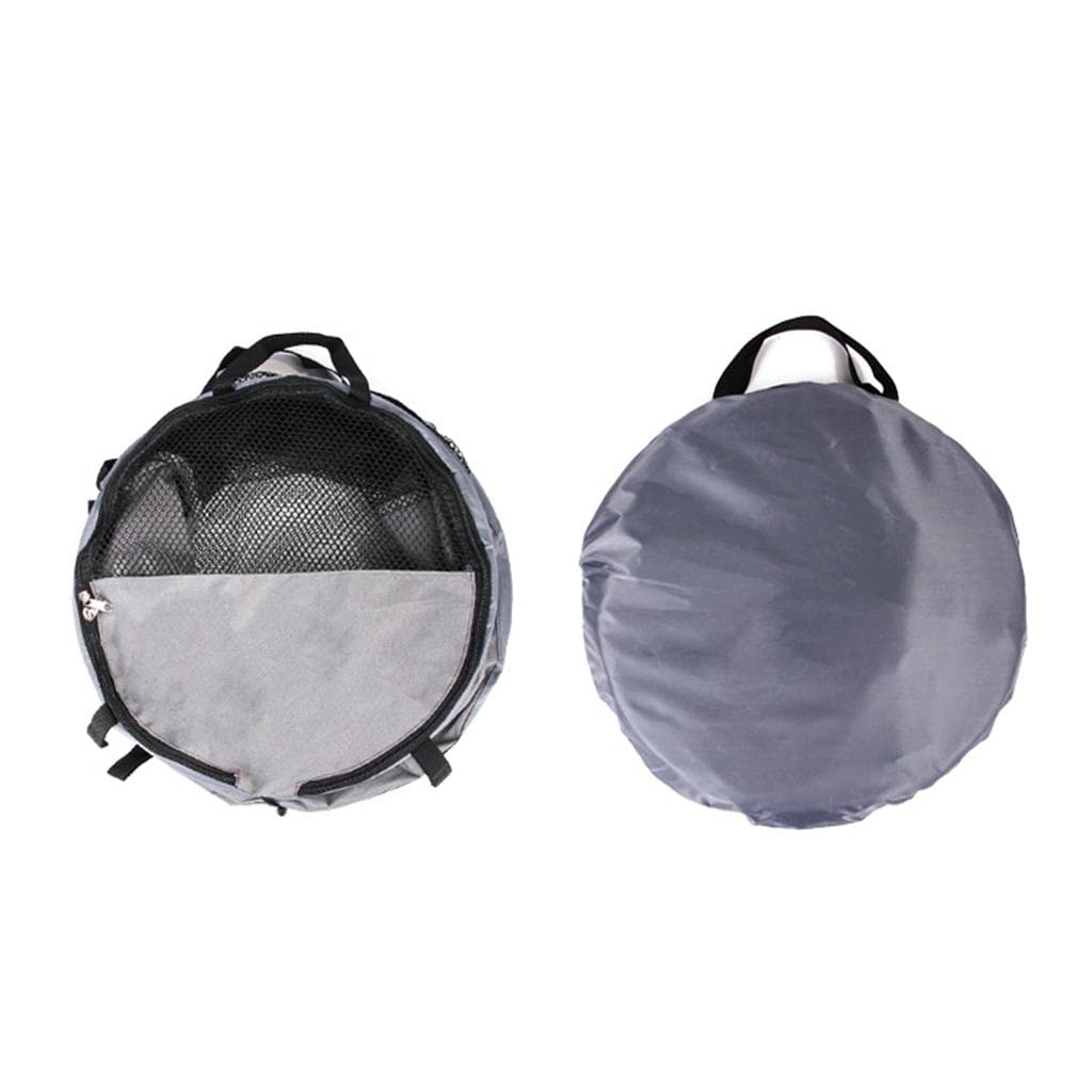 Enakshi Portable Folding Dog Carrier for Travel & Outdoor - Lightweight Pet Crate with Ventilation, Grey | Perfect for Airplane, Car Rides, Hiking & Vet Visits | Pet Supplies & Dog Accessories