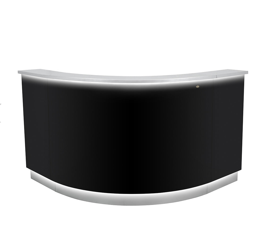 Janus Prime Package 3 - Modern LED Illuminated Reception Desk with Storage | Sleek Office Furniture for Hotels, Corporate Lobbies & Professional Workspaces