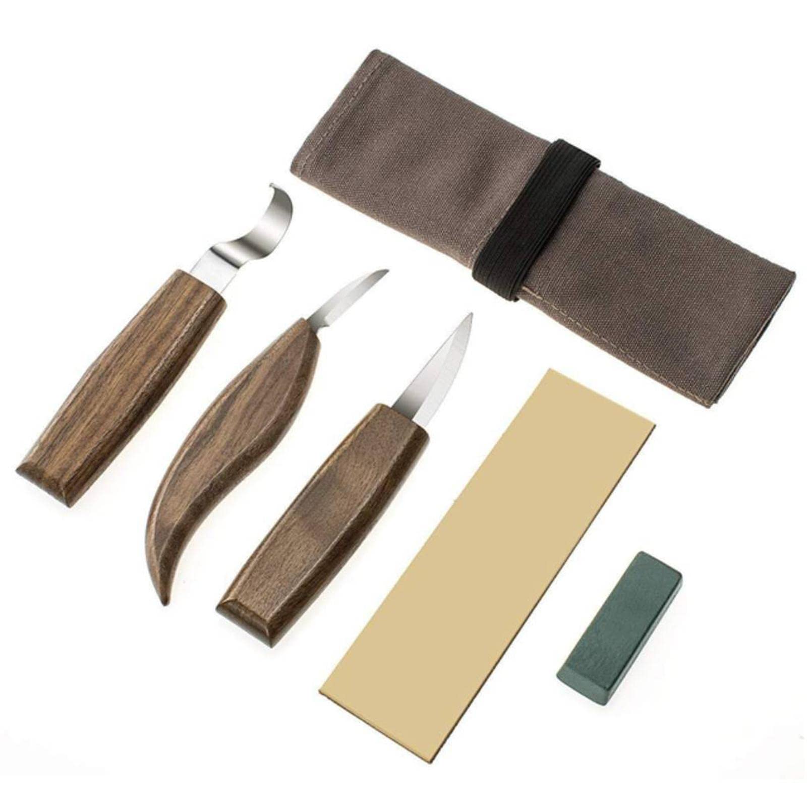 Wood Carving Tools Set for Adults & Beginners - DIY Woodworking & Crafts