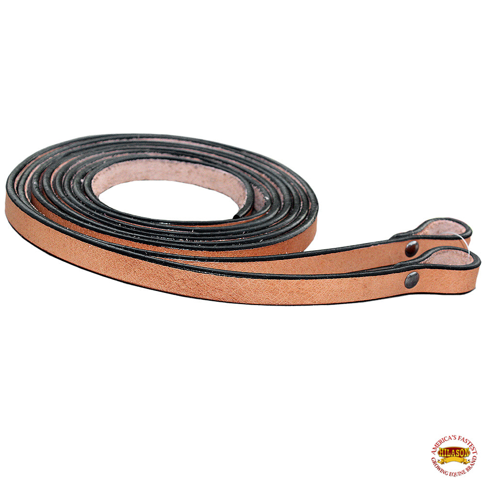 Hilason 3/4 Inch x 8 ft Western Horse Leather Split Reins - Durable Tack for Trail Riding, Training & Ranch Work