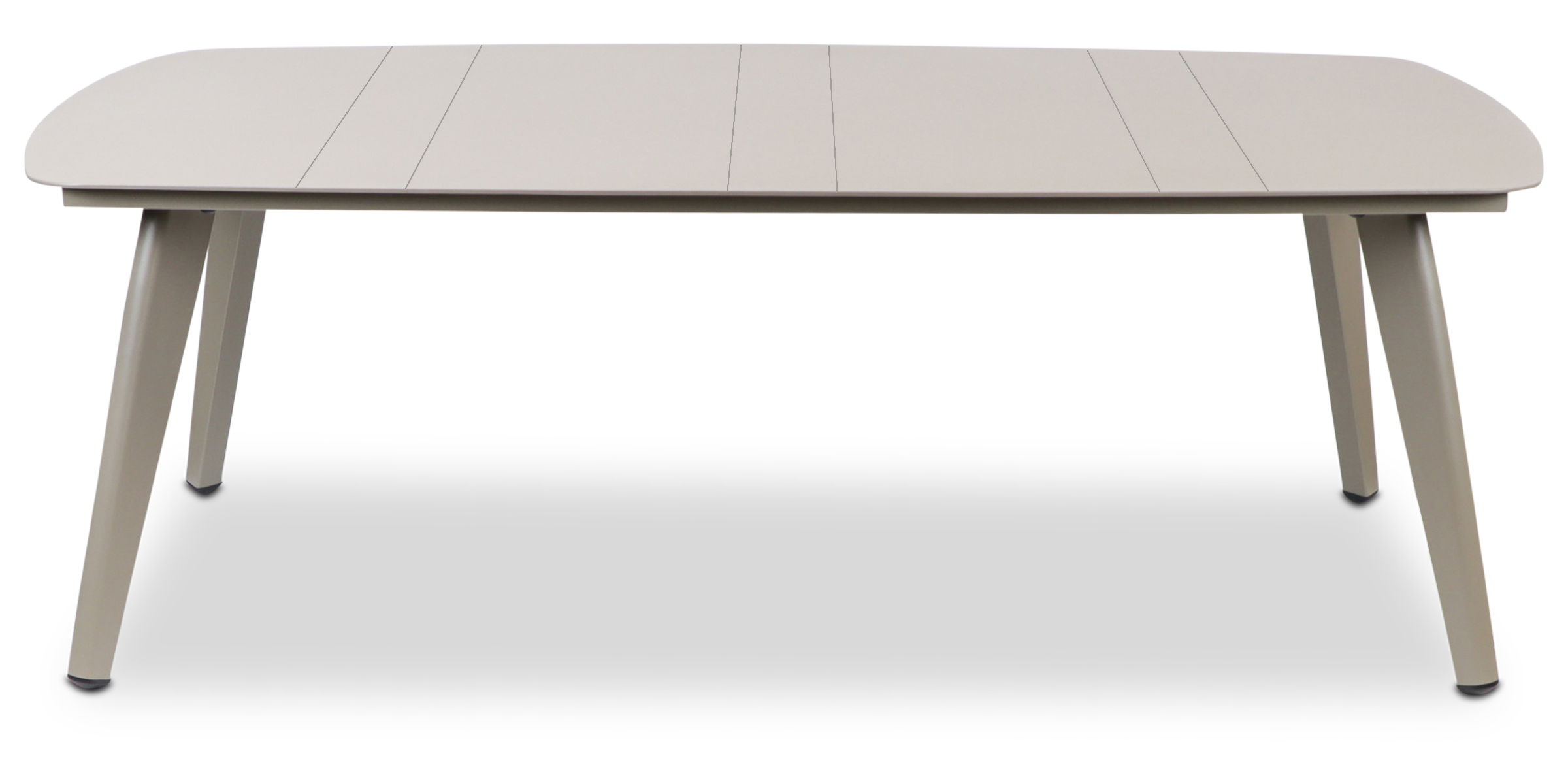 Antigua Outdoor Coffee Table - Weather-Resistant Taupe Aluminum Patio Furniture for Garden, Poolside, and Backyard Relaxation