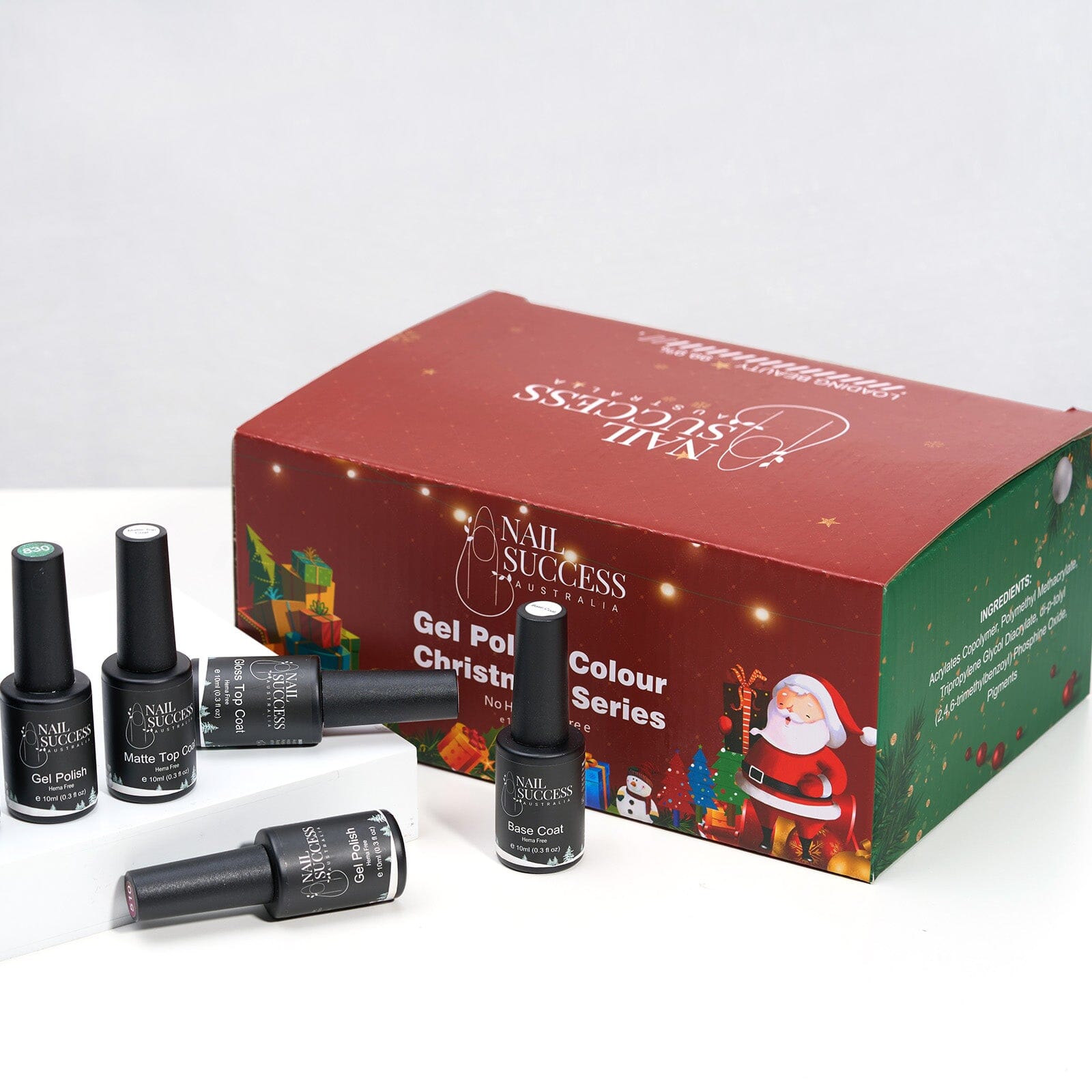 Christmas Gel Nail Polish Set - 12 Colors Holiday Nail Art Kit with Glitter & Matte Finishes - Perfect for DIY Manicures, Party Nails & Festive Gifts