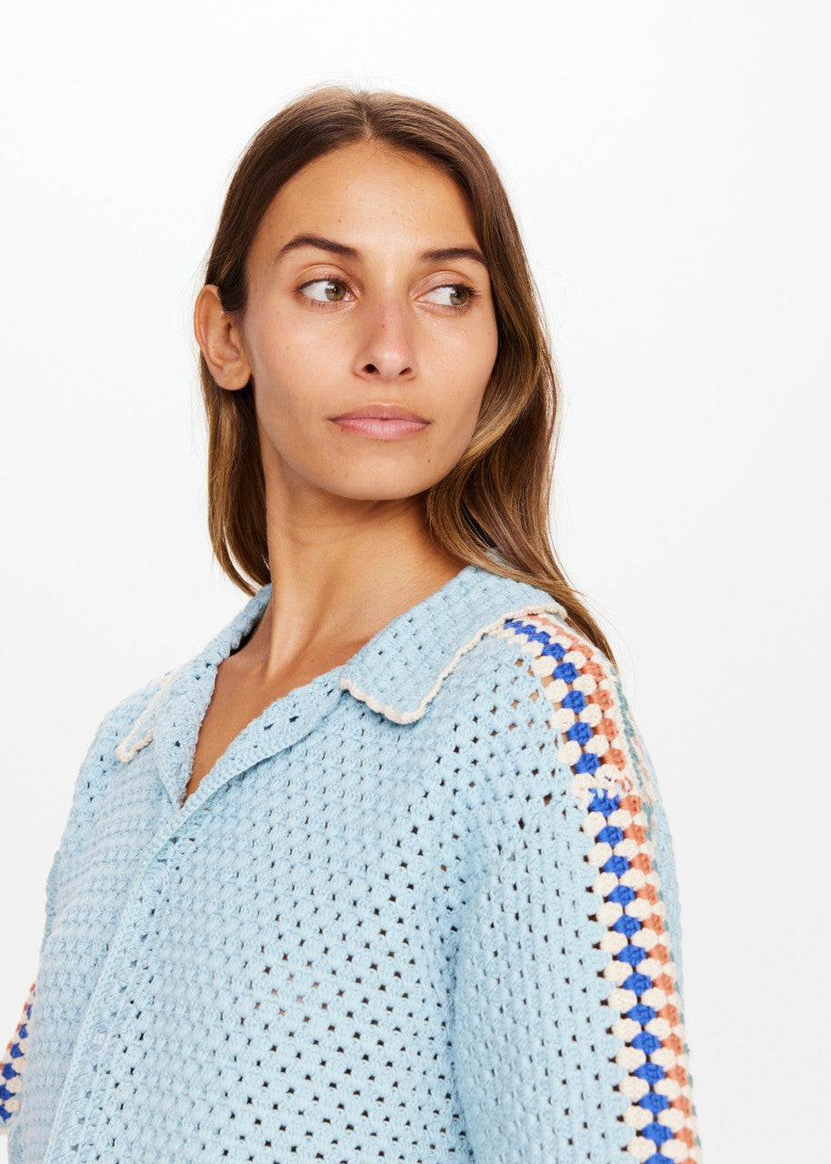 Castillo Crochet Lovett Shirt - Stylish Boho Women's Top for Summer Outfits & Beach Vacations