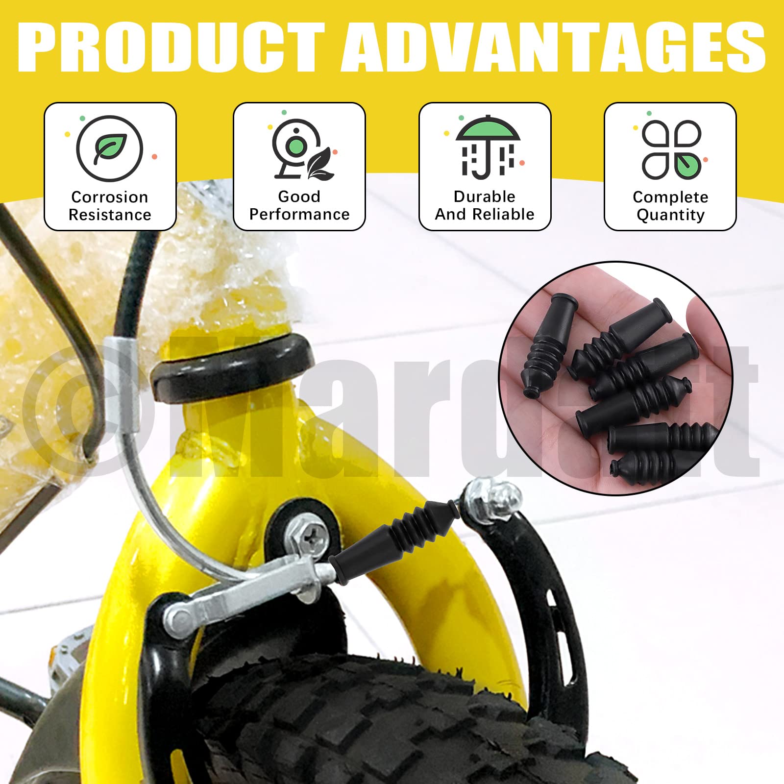 79 Pcs Stainless Steel Bicycle Shift Wire Kit with V-Brake Noodle Cable Pipe, Rubber Boots & Shift Cable Rings - End Ferrules with Caps for Mountain & Road Bikes - Perfect for DIY Bike Repair & Maintenance