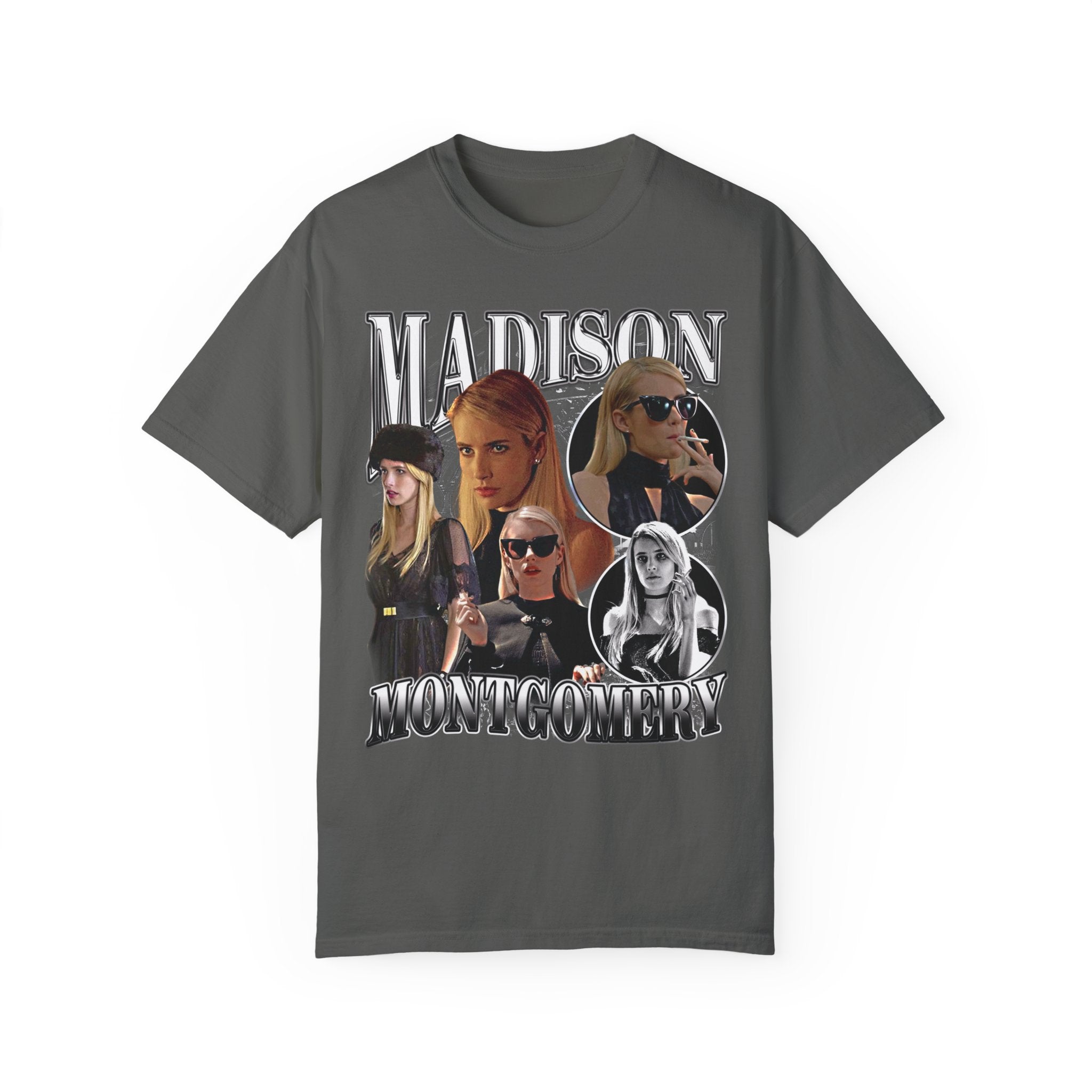 Madison Montgomery 90s Vintage Retro T-Shirt | Unisex Soft Cotton Tee | Perfect for Halloween Costumes, TV Show Merch, and 90s Nostalgia Fashion